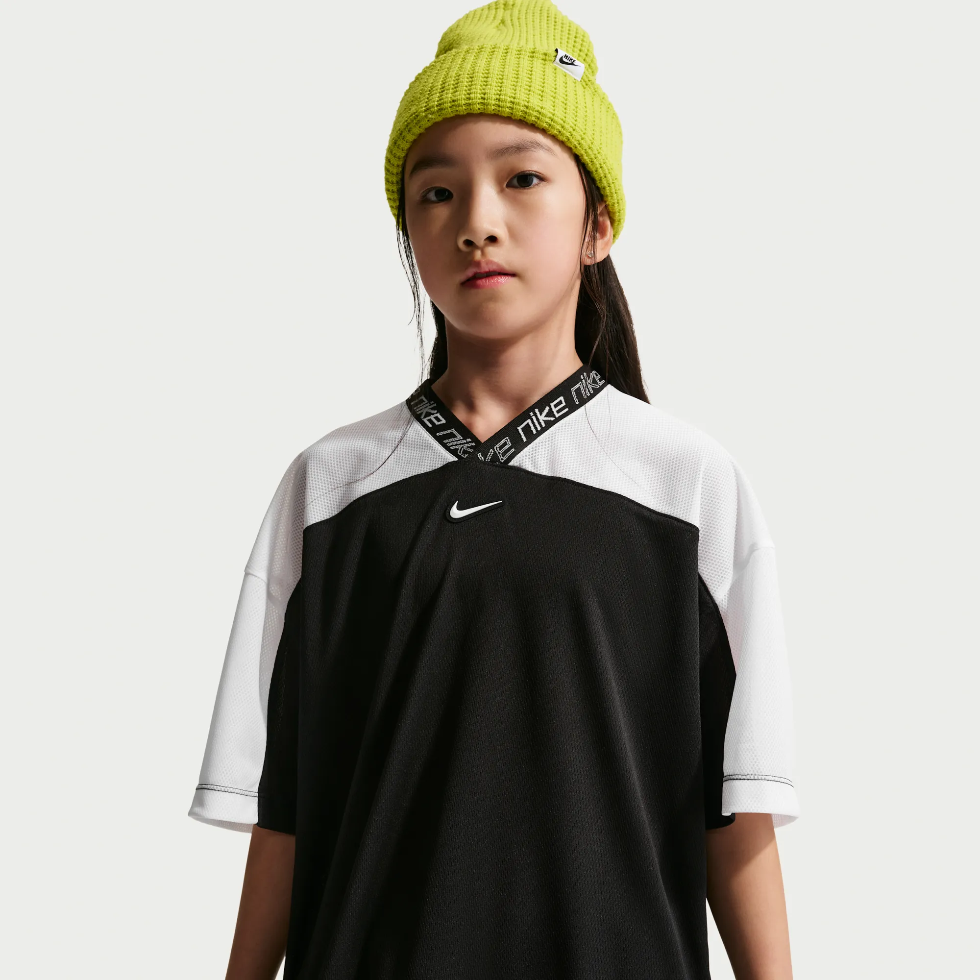 Nike Older Kids' (Girls') Dri-FIT Jersey Top - Black - Polyester