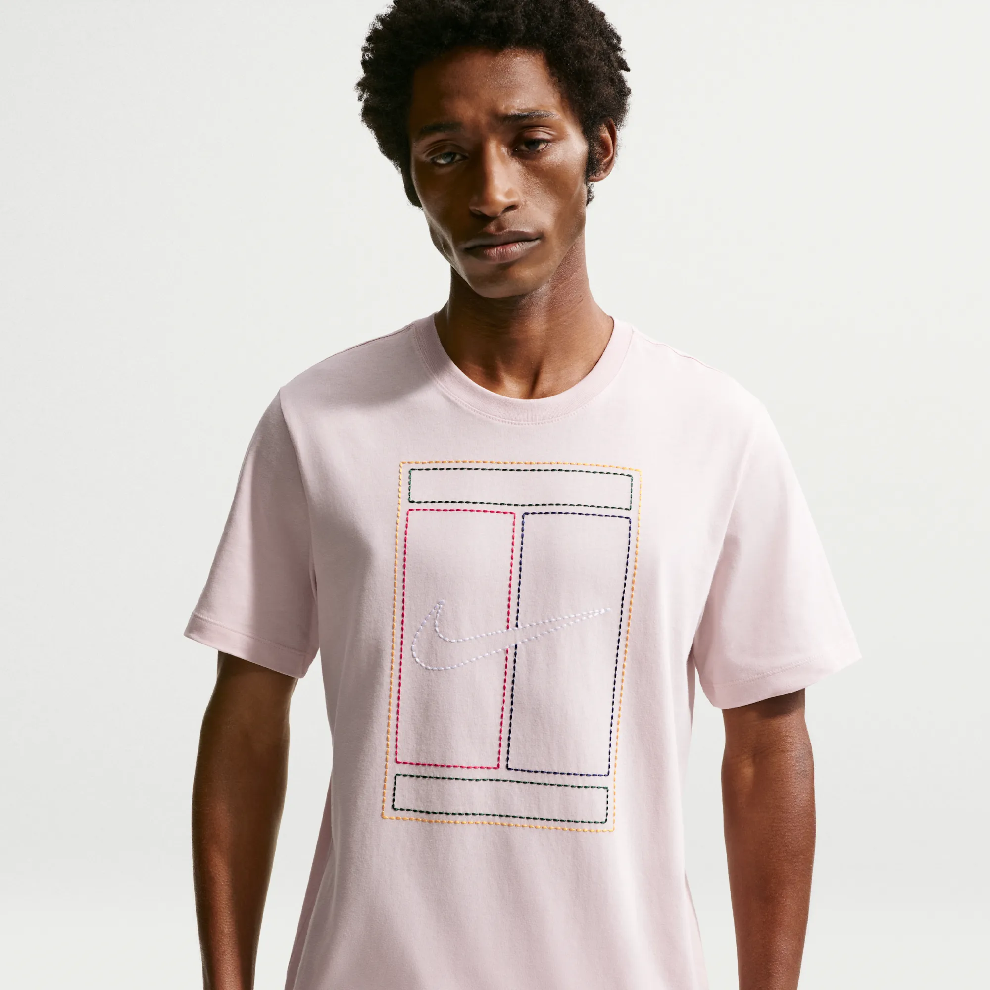 NikeCourt Heritage Men's T-Shirt - Pink - Cotton