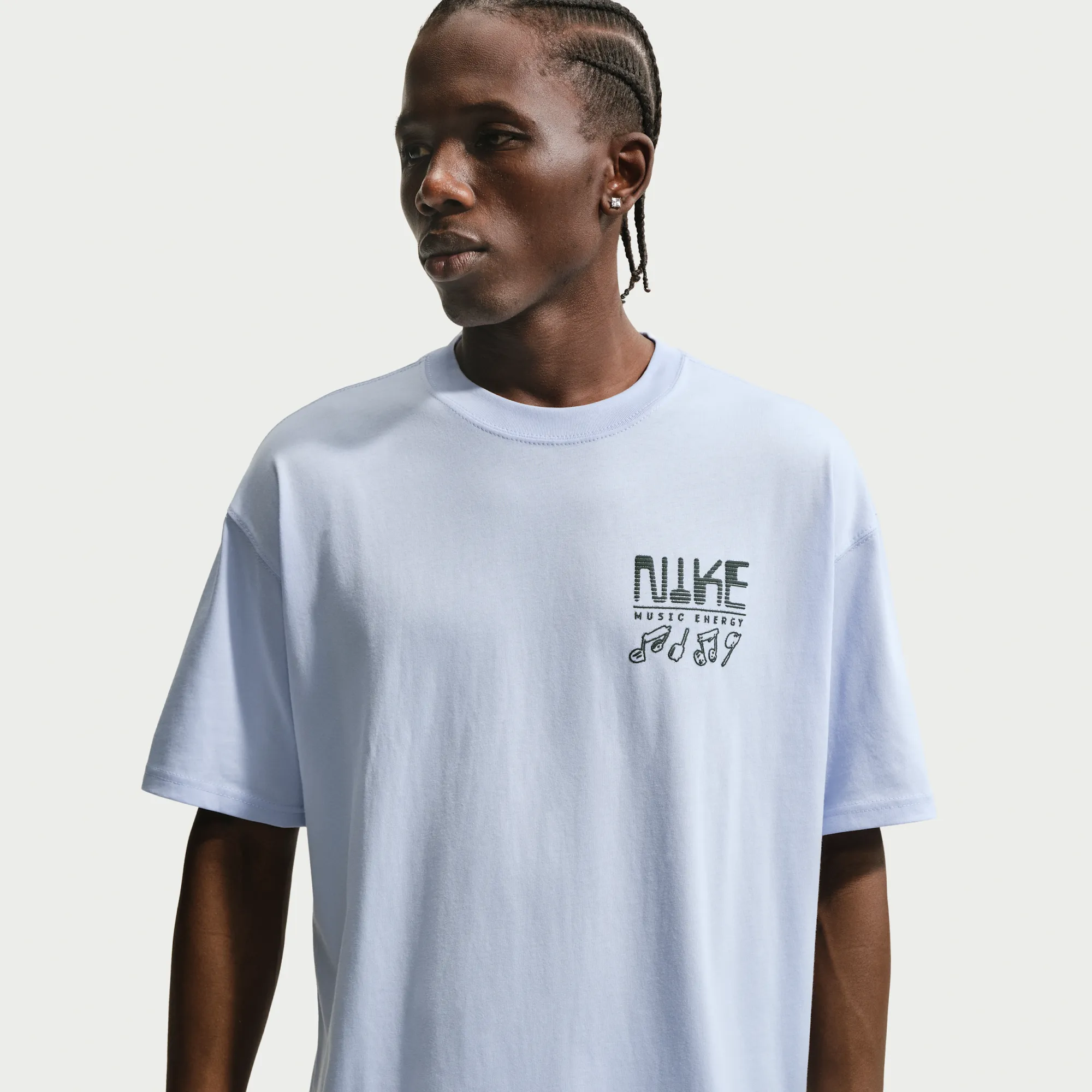 Nike T-Shirt - Blue - Cotton
