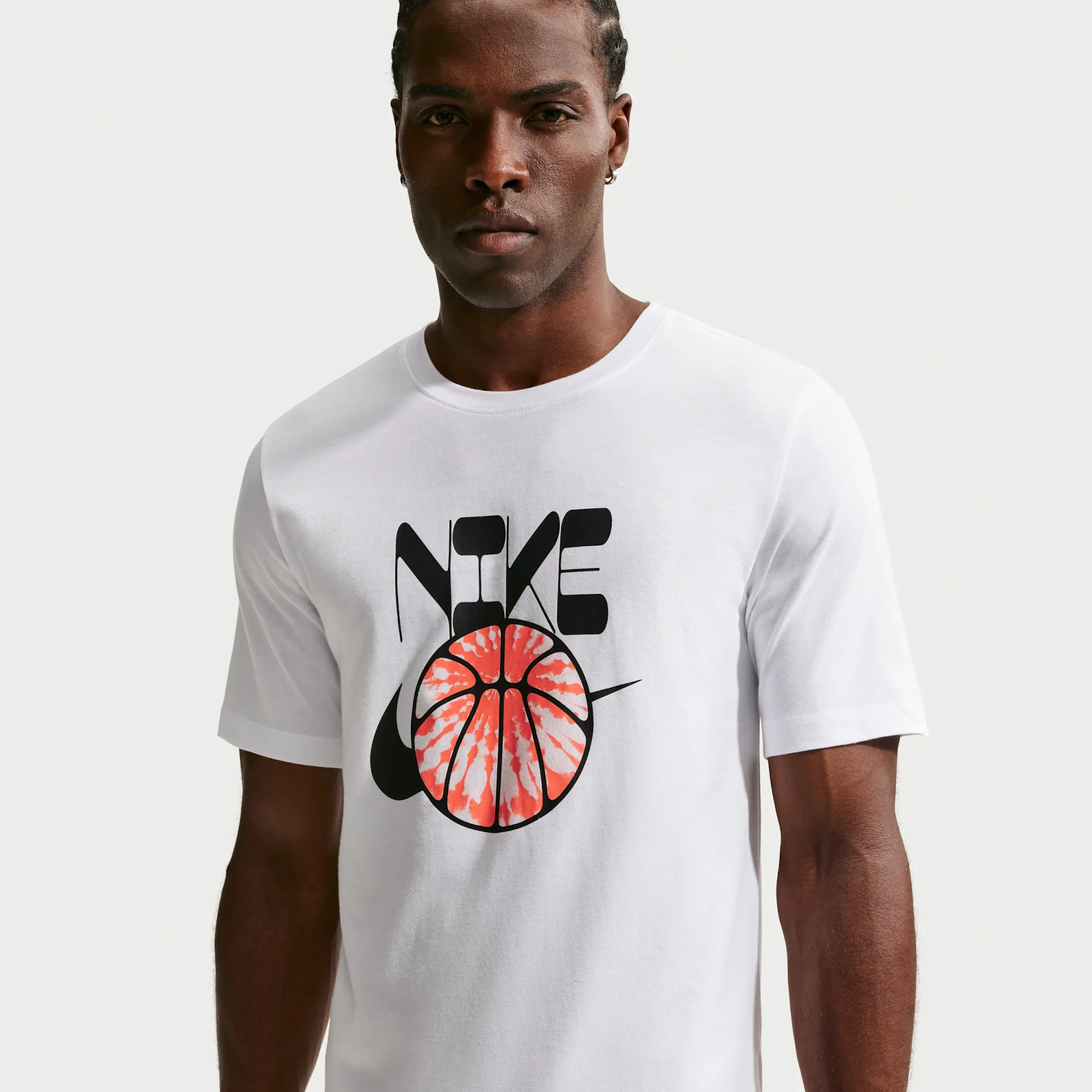 Nike Men's Basketball T-Shirt - White - Cotton