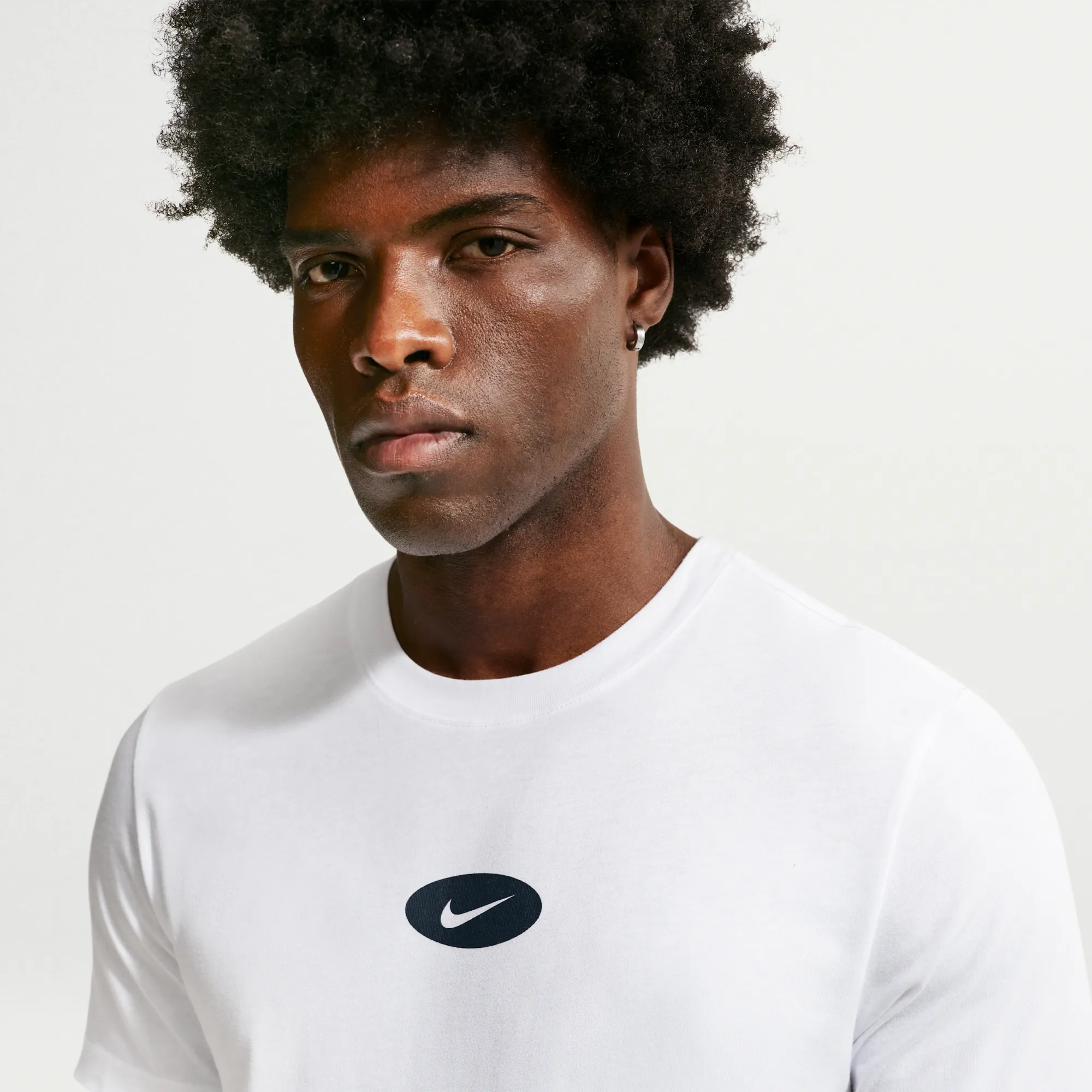 Nike T-Shirt - White - Cotton