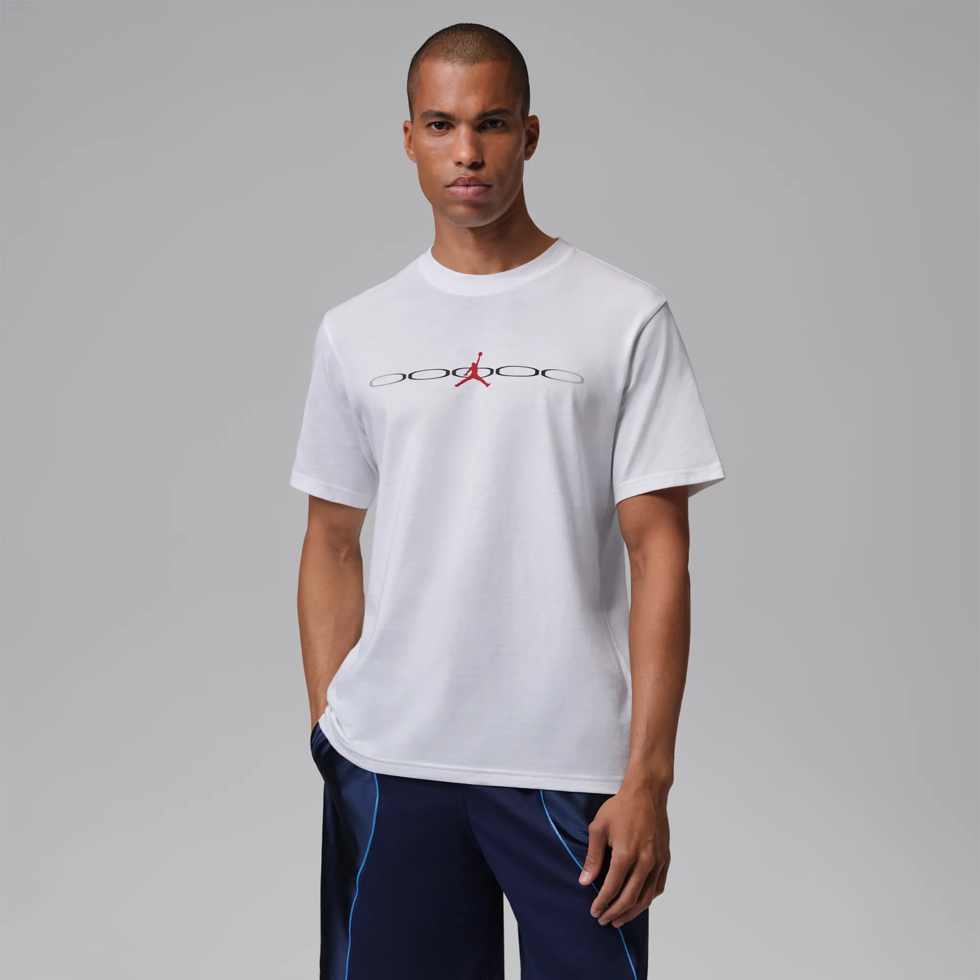 Nike Jordan Sport Men's Dri-FIT T-Shirt - White - Cotton