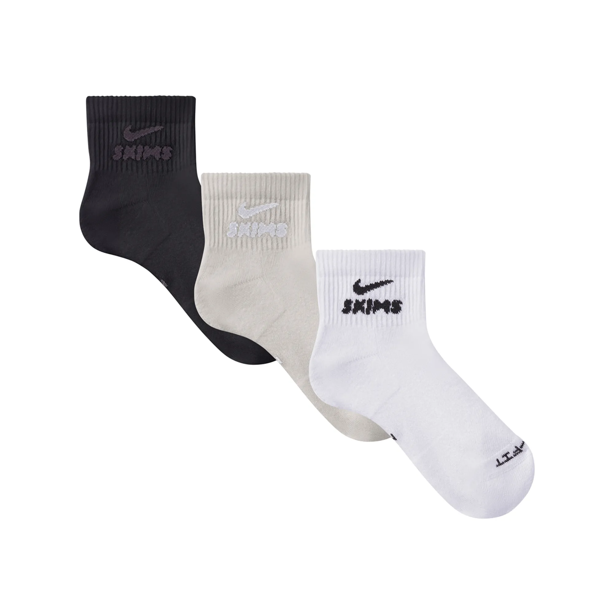 NikeSKIMS Women's Dri-FIT Quarter Socks - Multi-Colour