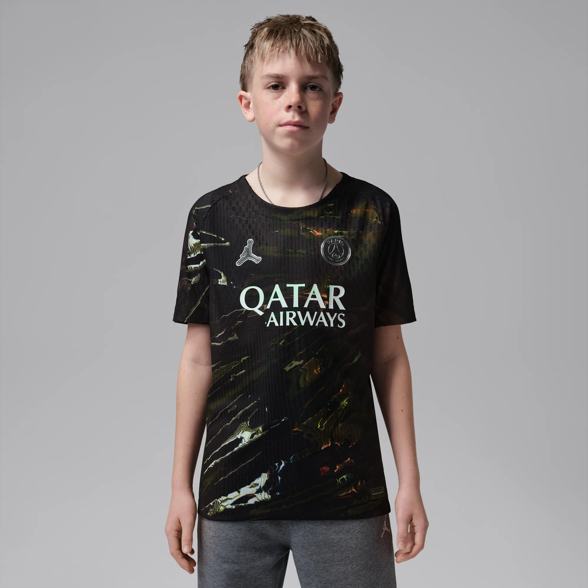 Nike Paris Saint-Germain 2026 Match Night Edition Older Kids' Jordan Dri-FIT ADV Football Authentic Shirt - Black - Polyester