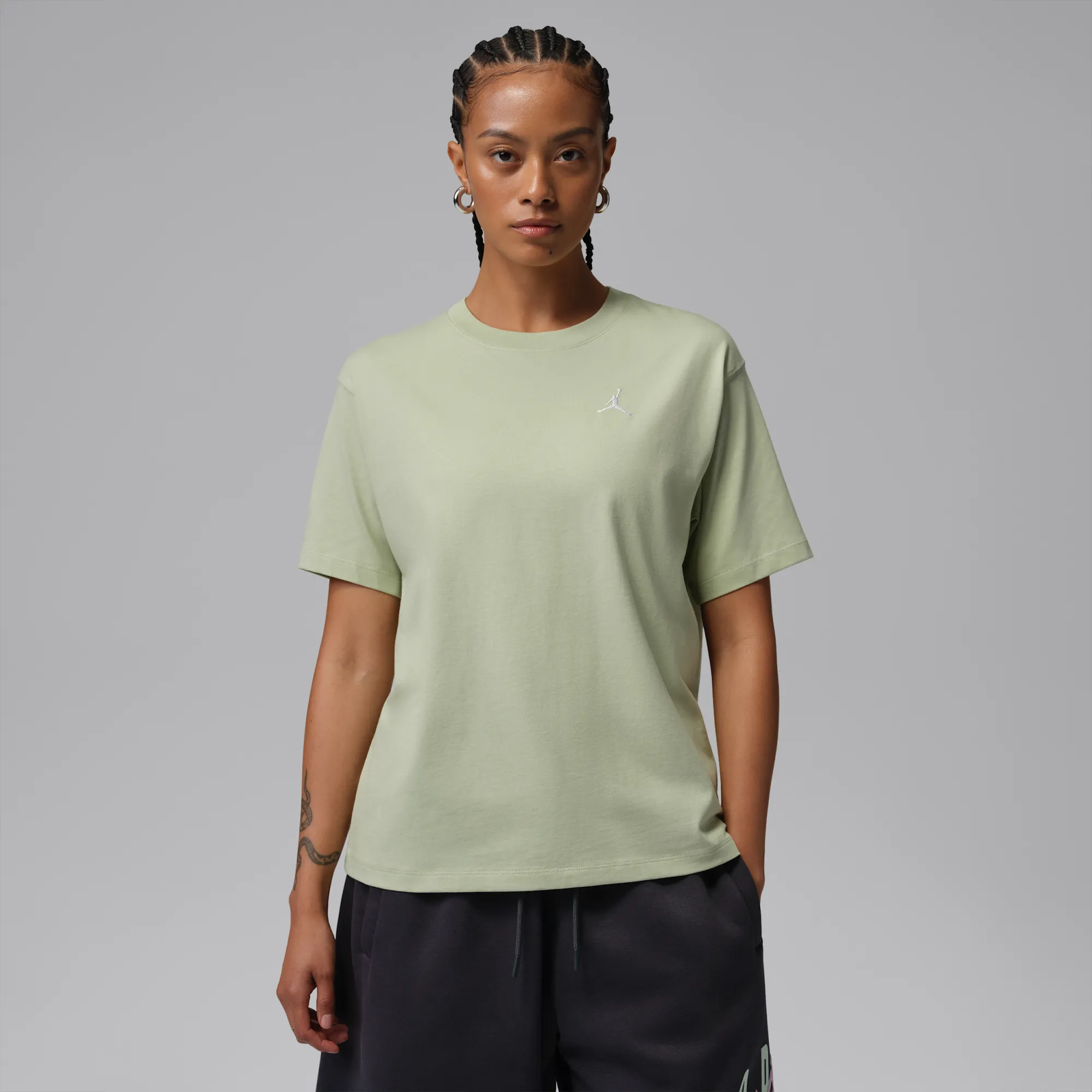 Nike Jordan Essentials Women's Top - Green - Cotton