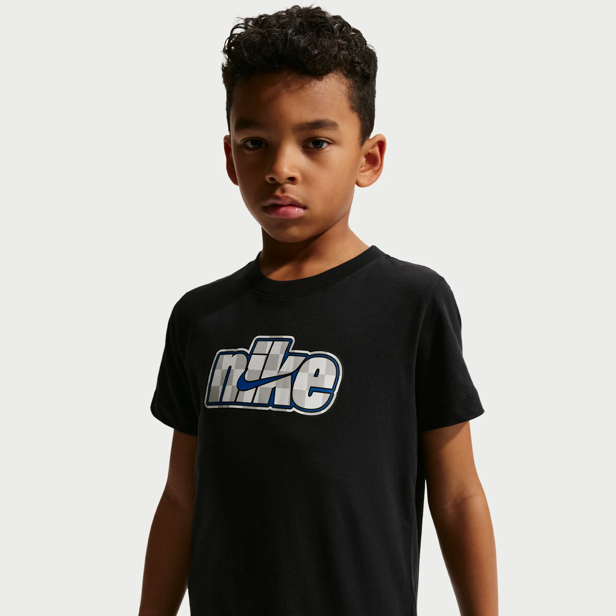 Nike Older Kids' T-Shirt - Black - Cotton