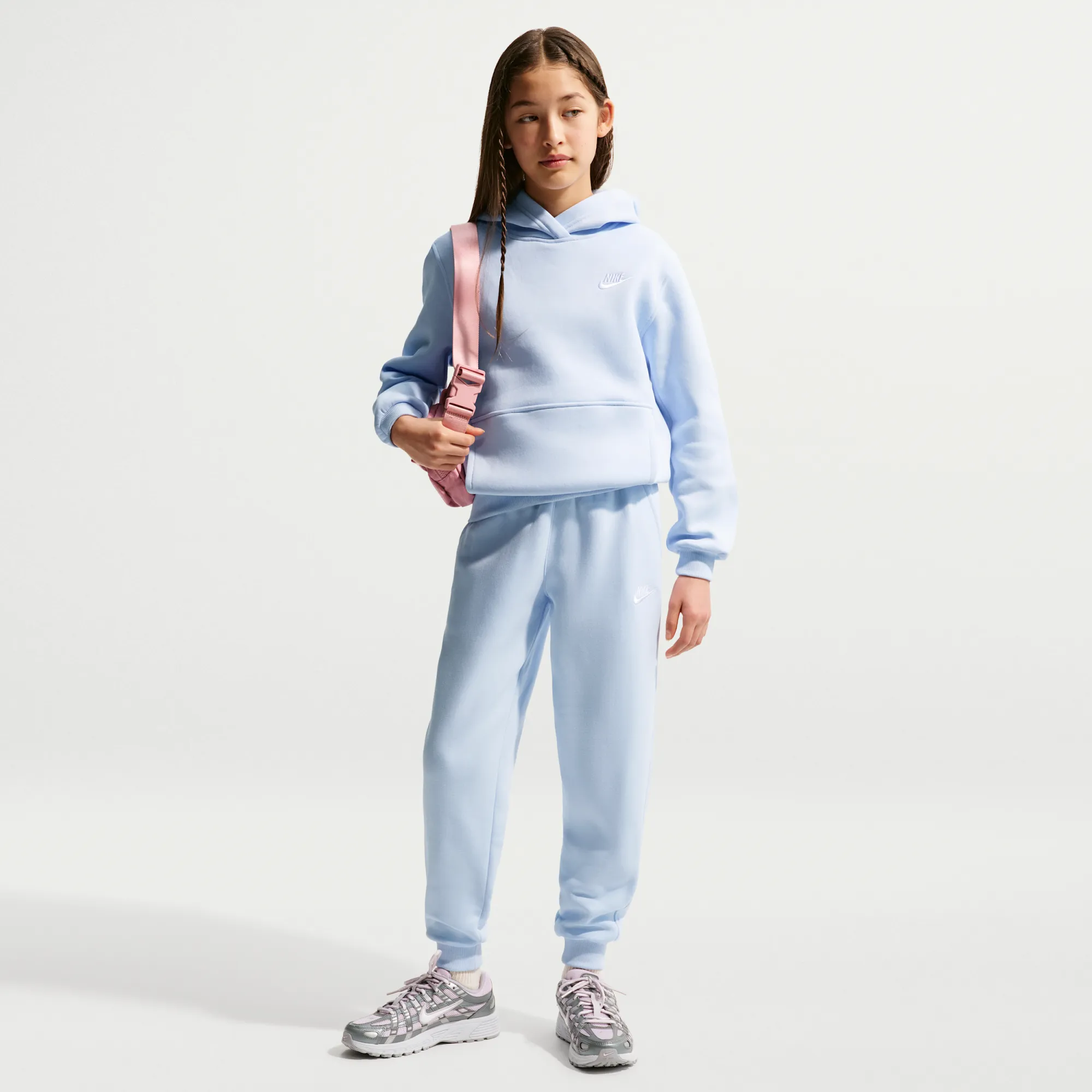 Nike Club Fleece Older Kids' Joggers - Blue - Cotton/Polyester