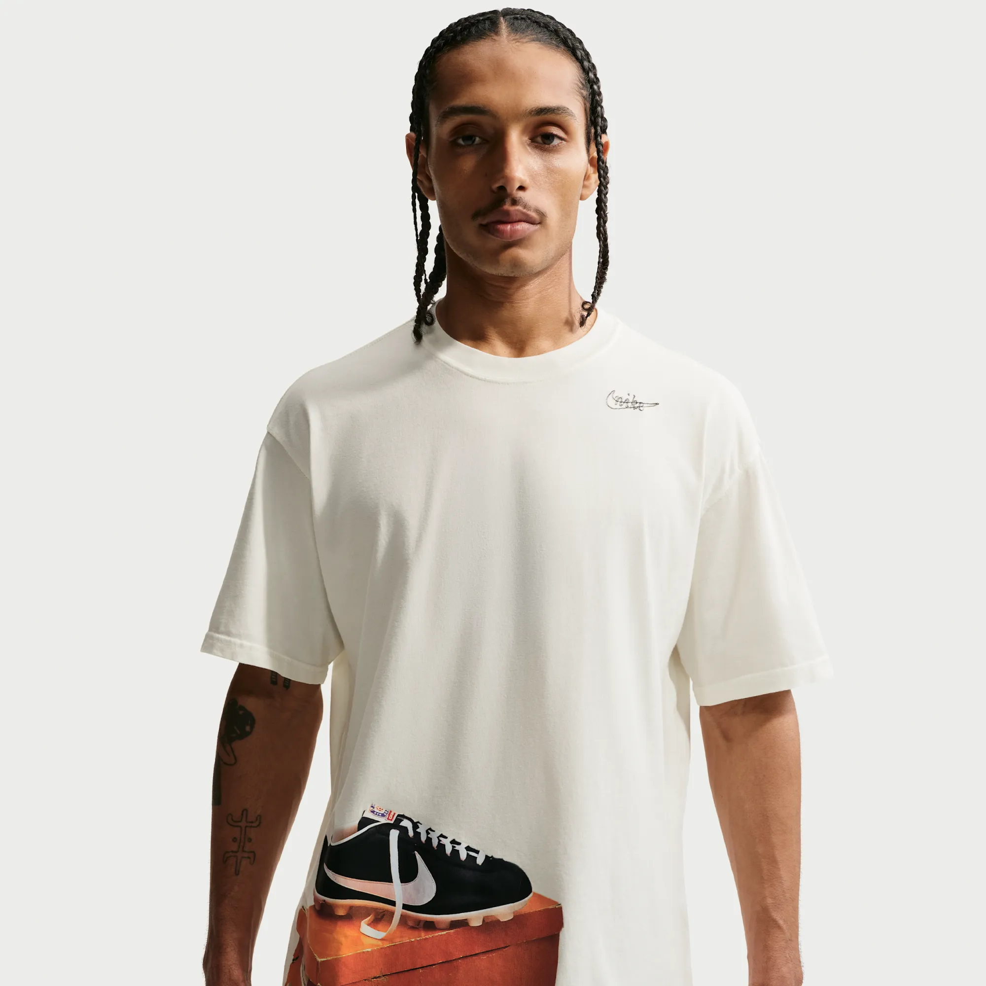 Nike Men's T-Shirt - White - Cotton