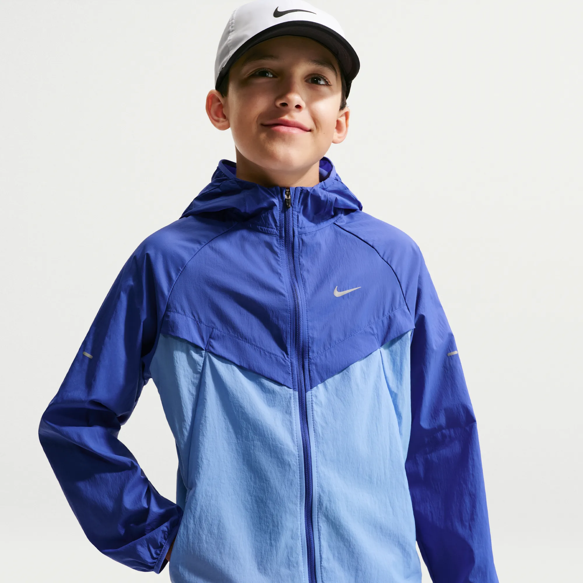 Nike Stride Kids' Repel UV Training Jacket - Blue - Polyester