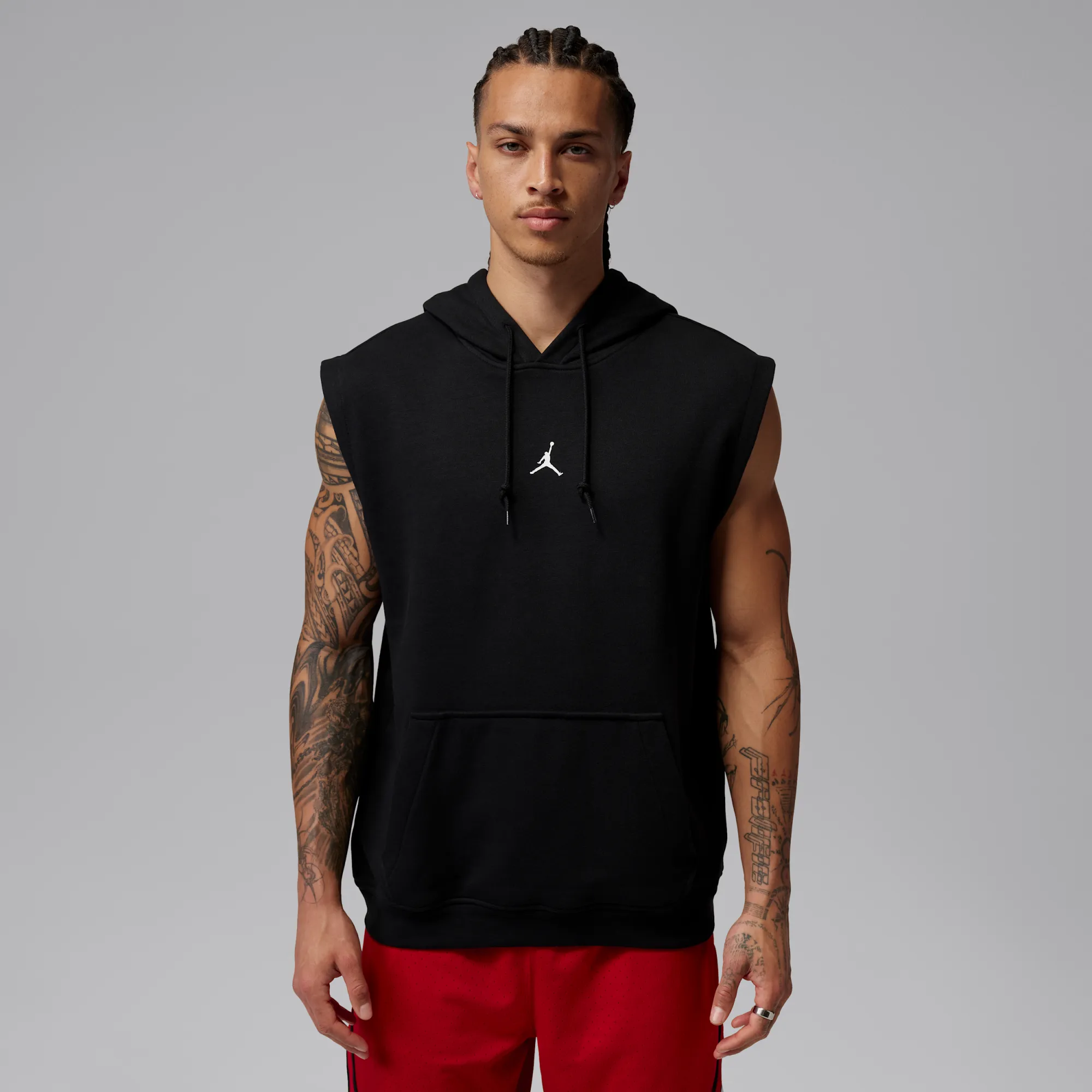 Nike Jordan Sport Crossover Men's Dri-FIT Sleeveless Pullover Hoodie - Black - Cotton