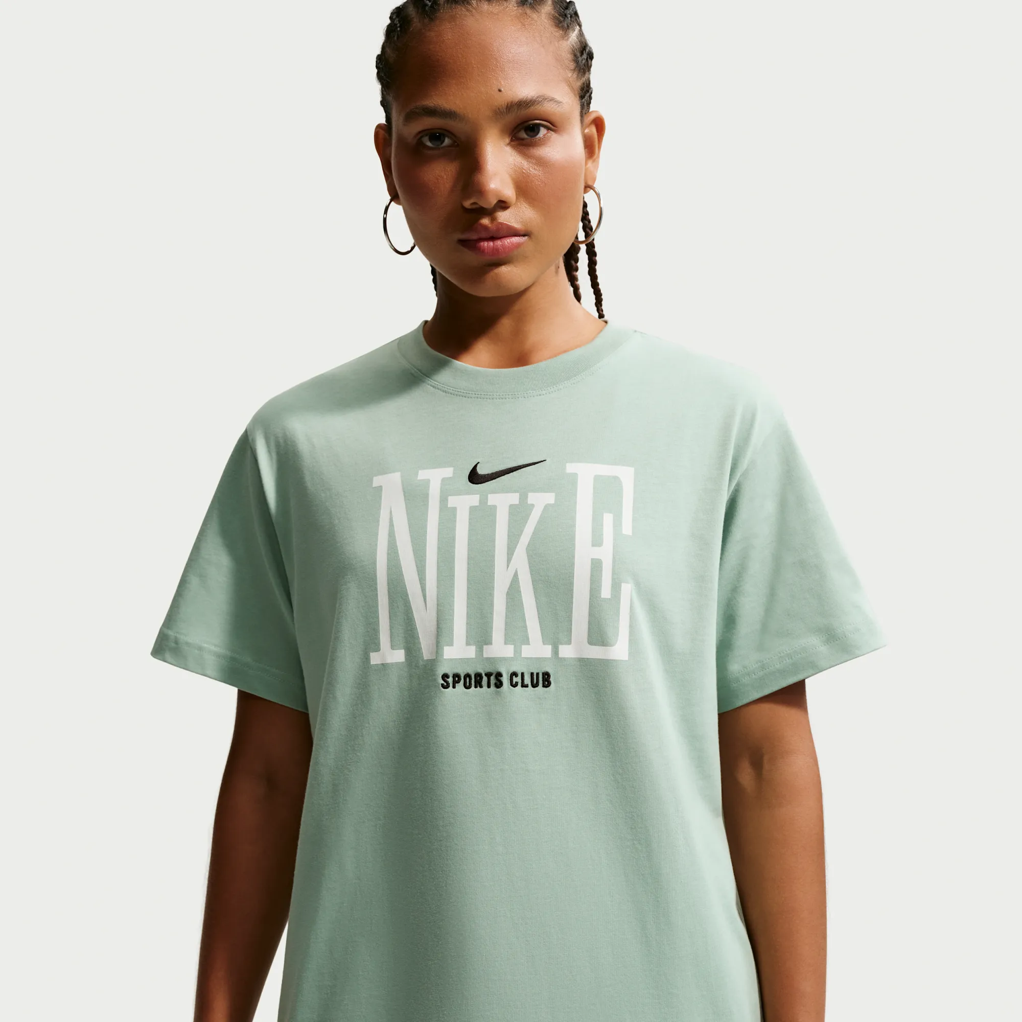 Nike Classic Women's Oversized T-Shirt - Green - Cotton