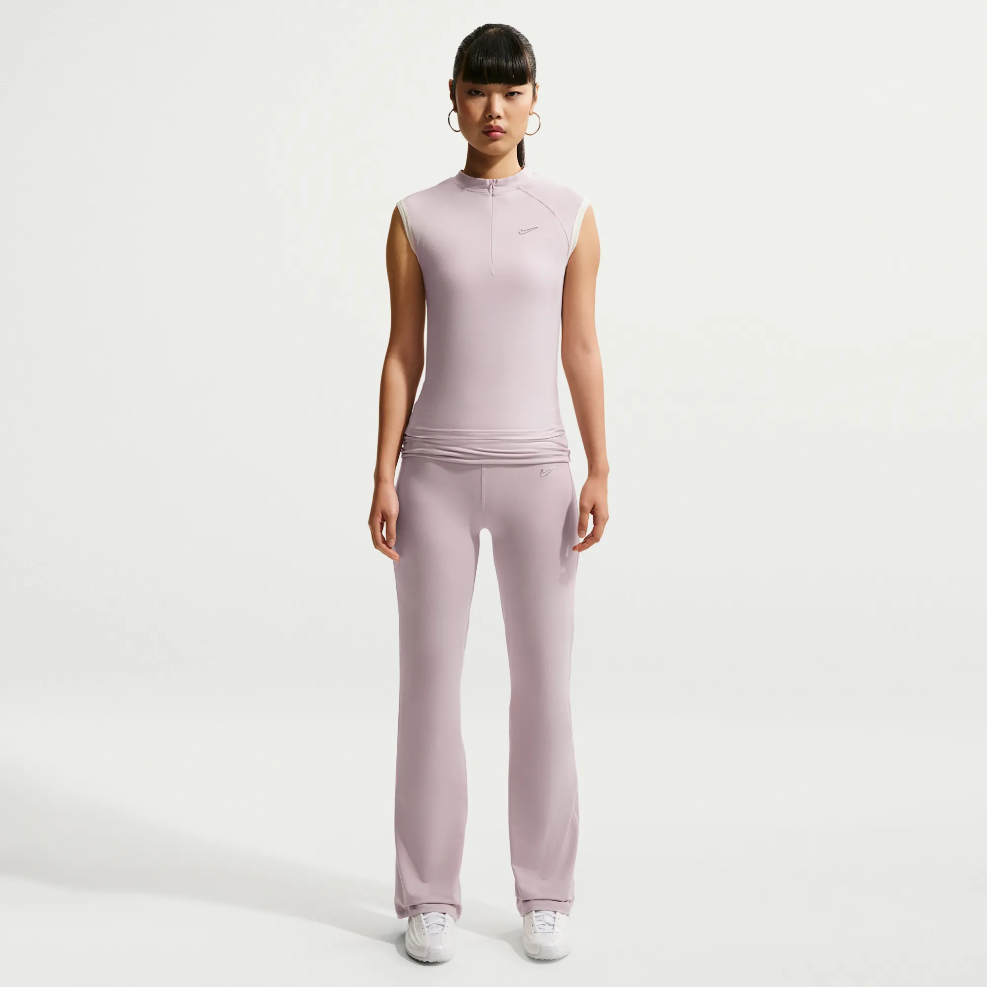 Nike Women's Flared Trousers - Purple - Polyester/Elastane