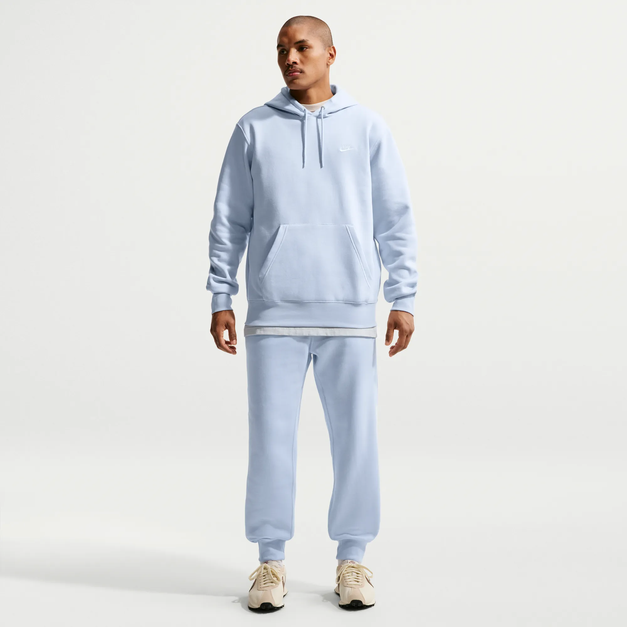 Nike Club Men's Joggers - Blue - Cotton/Polyester