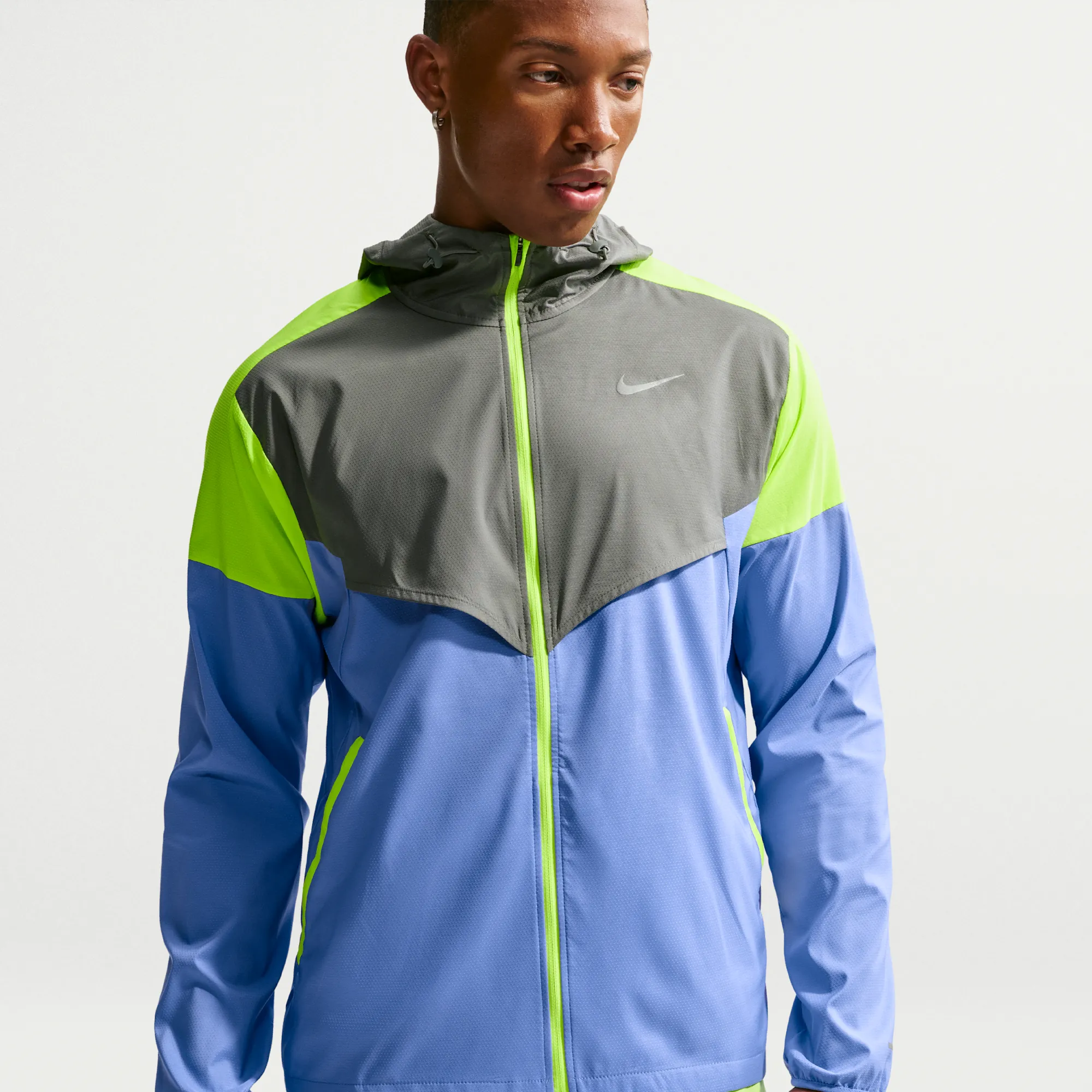 Nike Impossibly Light Windrunner Men's Running Jacket - Blue - Polyester/Elastane