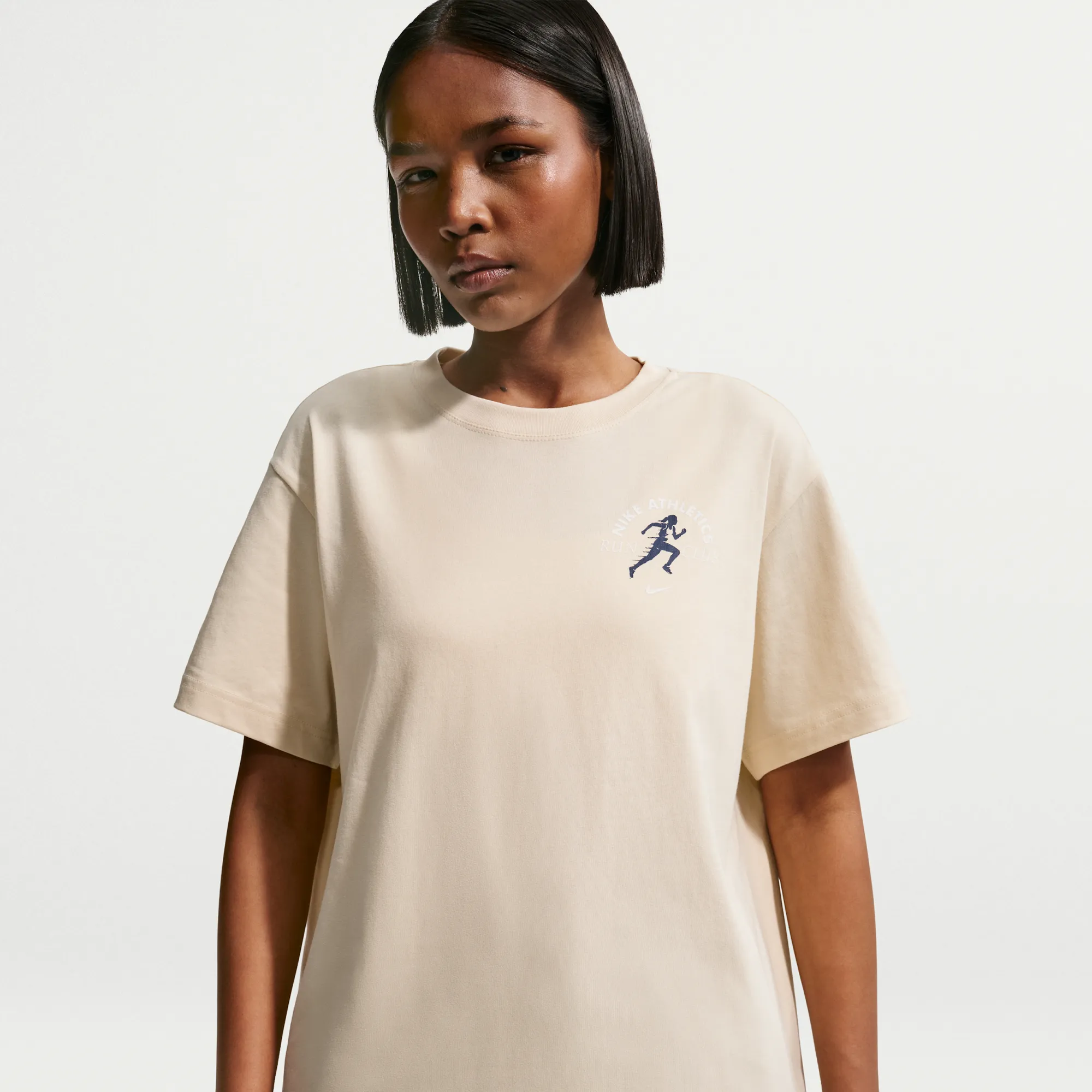 Nike Classic Women's Oversized T-Shirt - Brown - Cotton