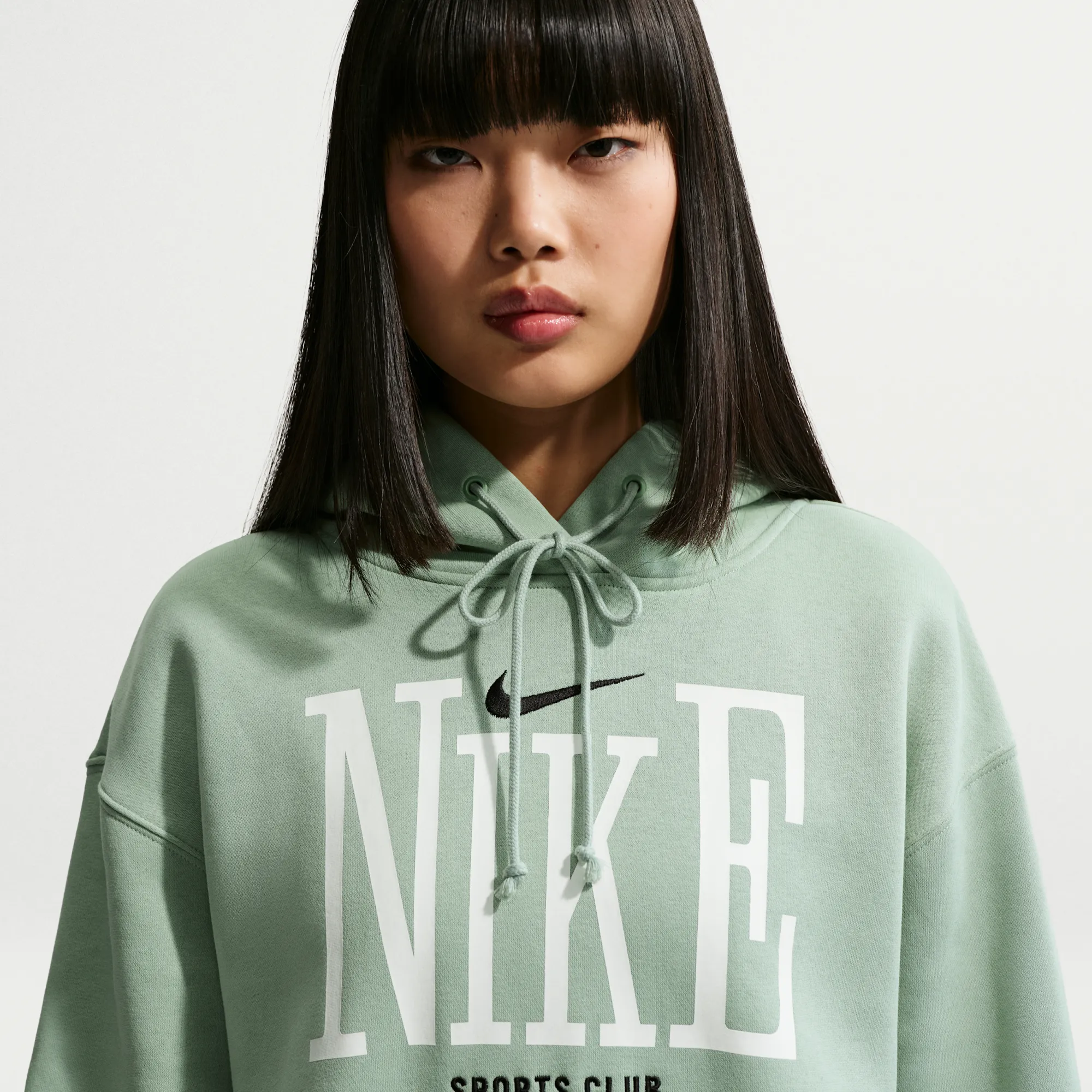 Nike Phoenix Fleece Women's Oversized Hoodie - Green - Cotton/Polyester