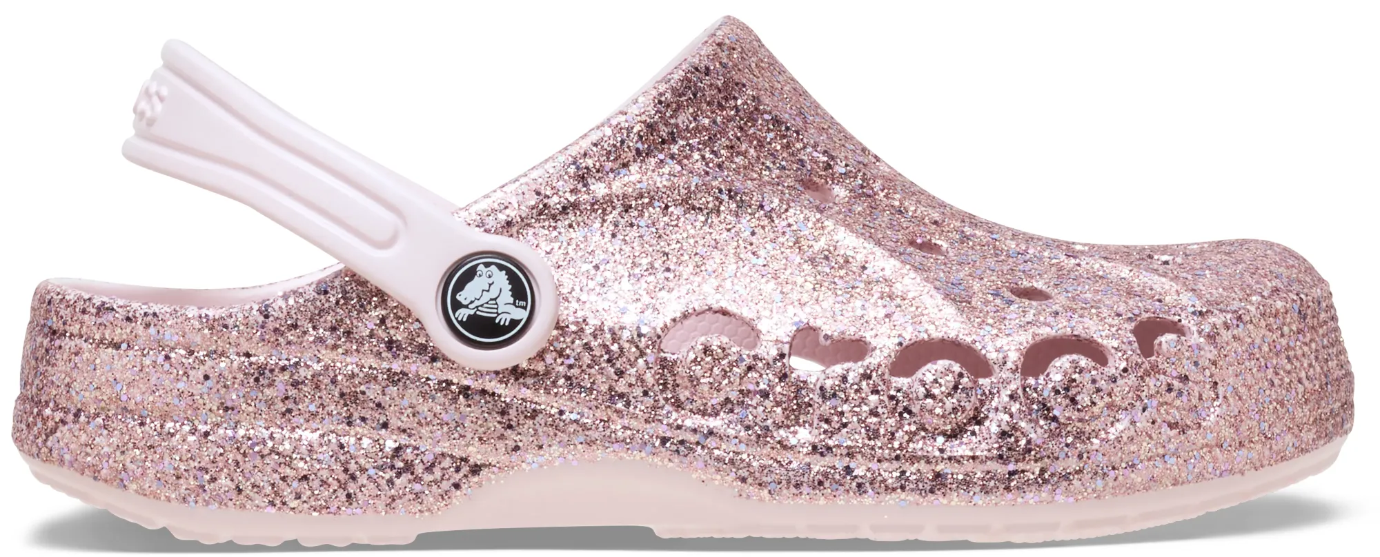 Crocs | Kids | Baya Mixed Glitter | Clogs | Barely Pink | C11