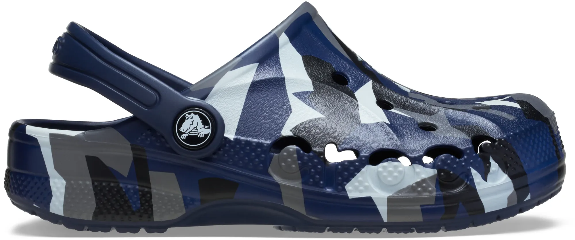 Crocs | Kids | Baya Seasonal Printed | Clogs | Navy / Multi | C11