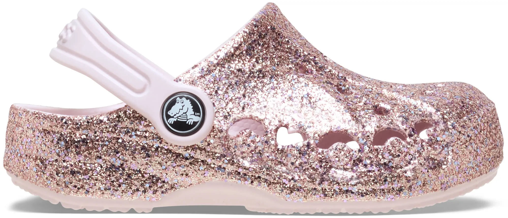 Crocs | Kids | Baya Mixed Glitter T | Clogs | Barely Pink | C4