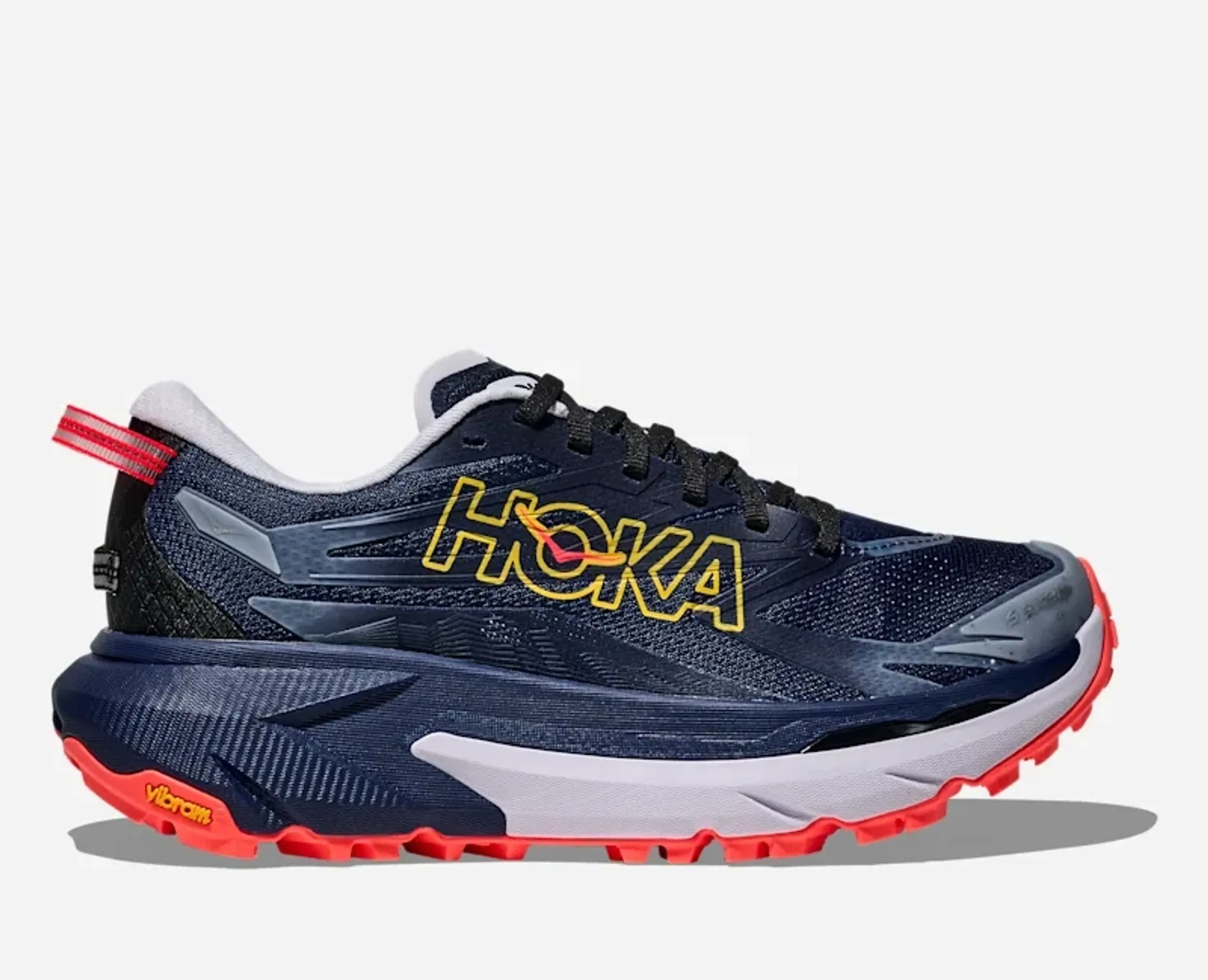 Hoka Women's Mafate 5 Trail Shoes In Midnight Blue/Starlight Glow