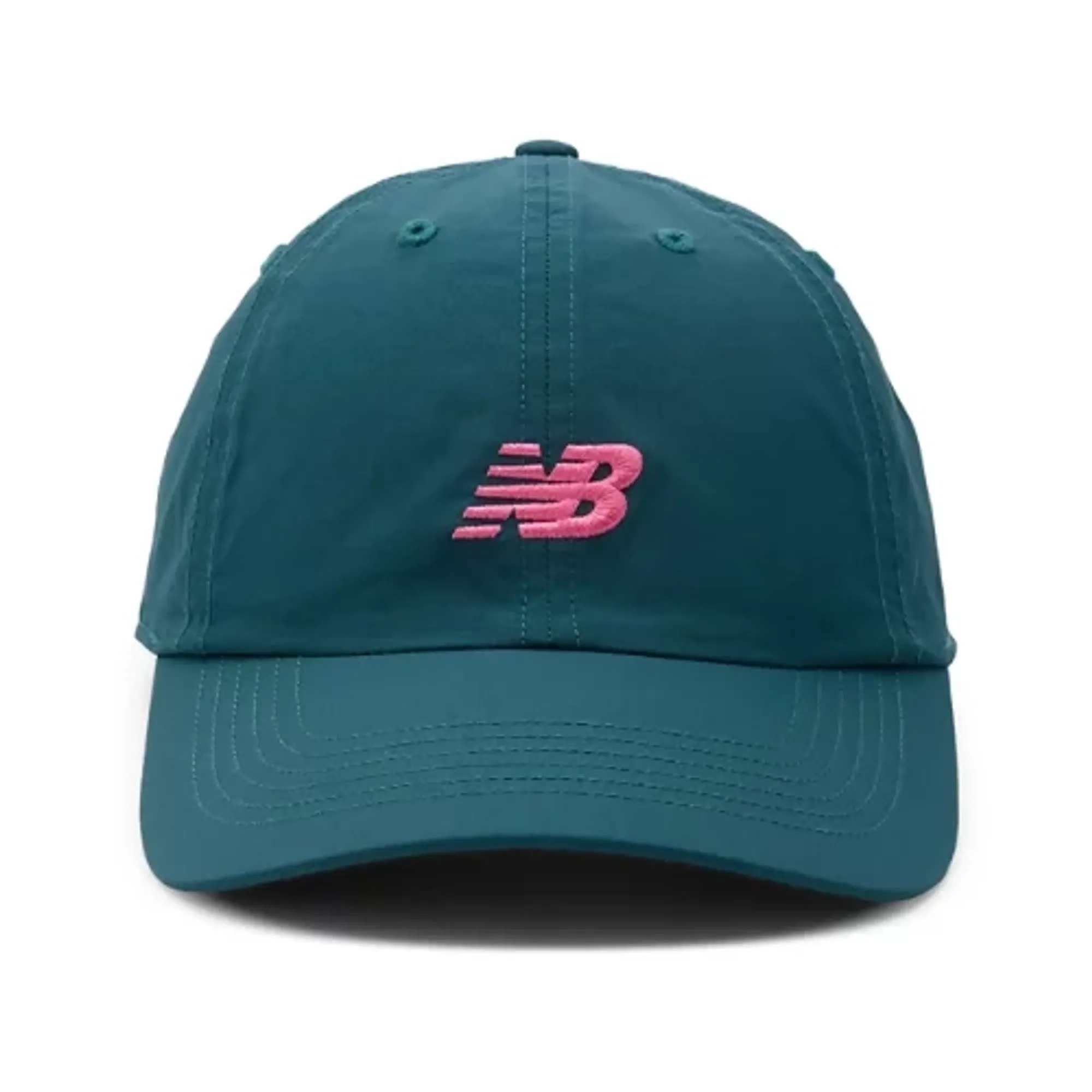 New Balance Unisex '47 Clean Up Run Hat in Green/Pink Nylon