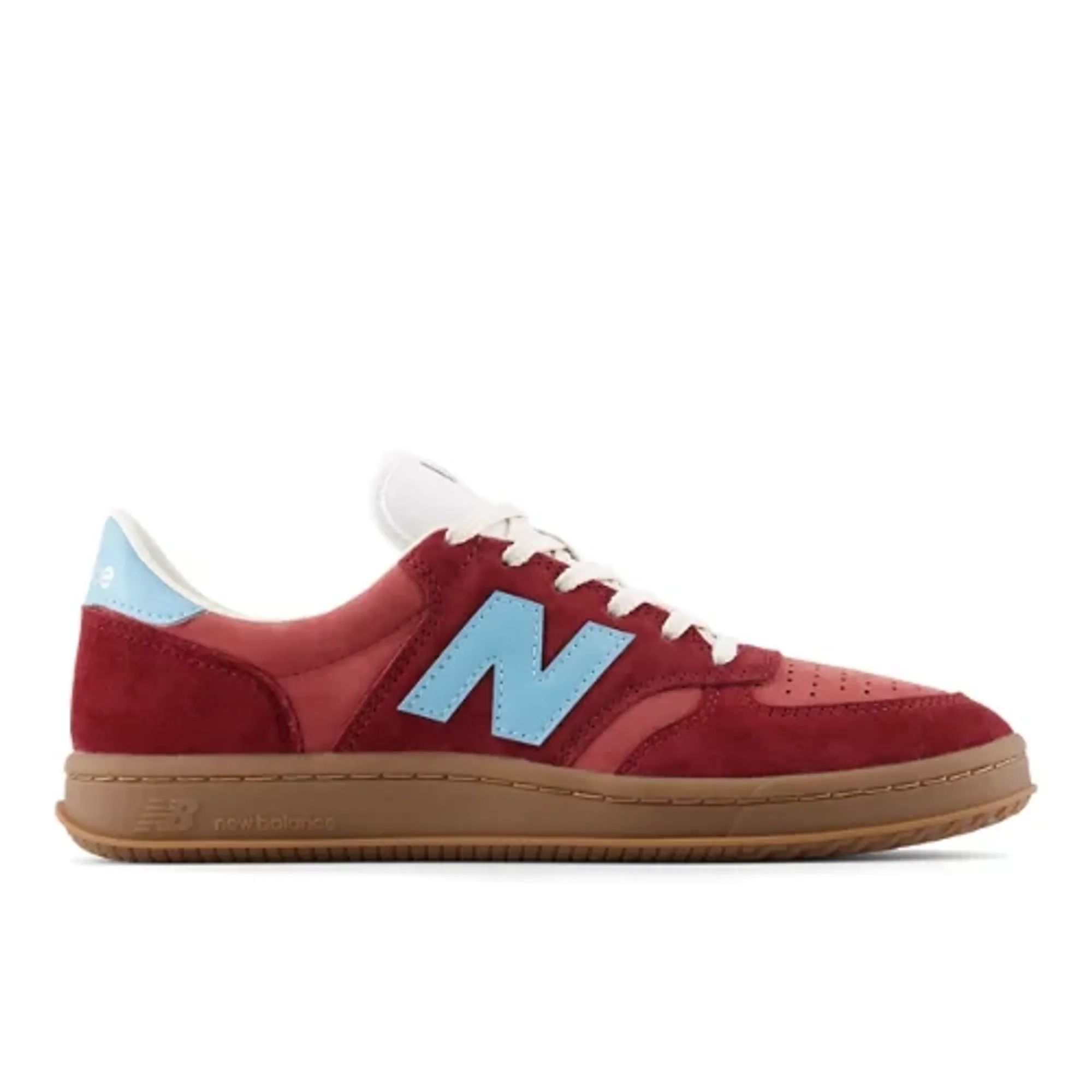 New Balance Men's T500 in Red/Blue Suede/Mesh