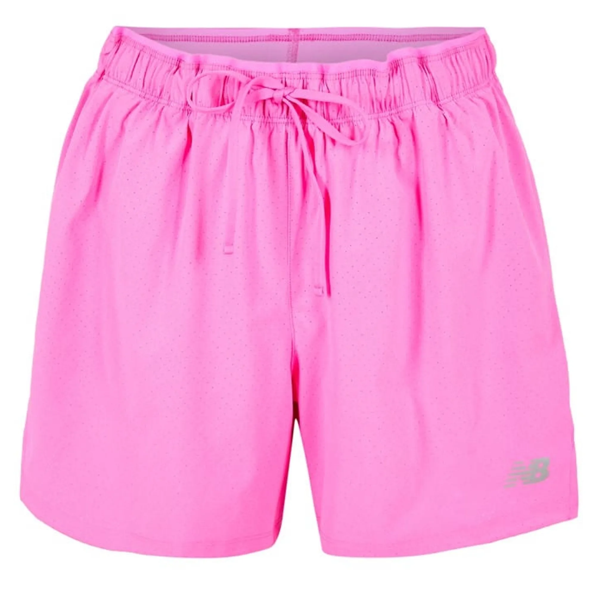 New Balance Men's RC Short 5" in Pink/Grey Polywoven