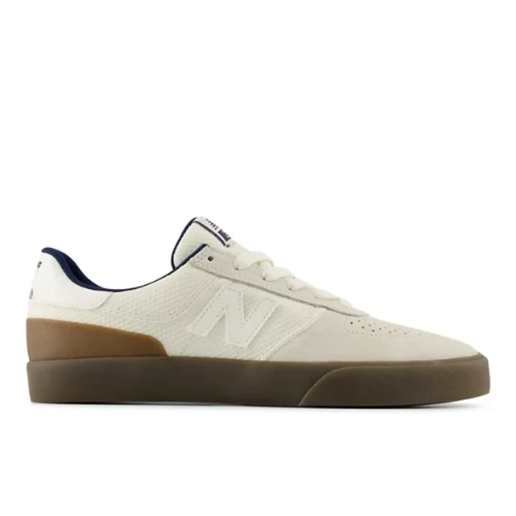 New Balance Unisex NB Numeric 272 in White/Brown Suede/Mesh
