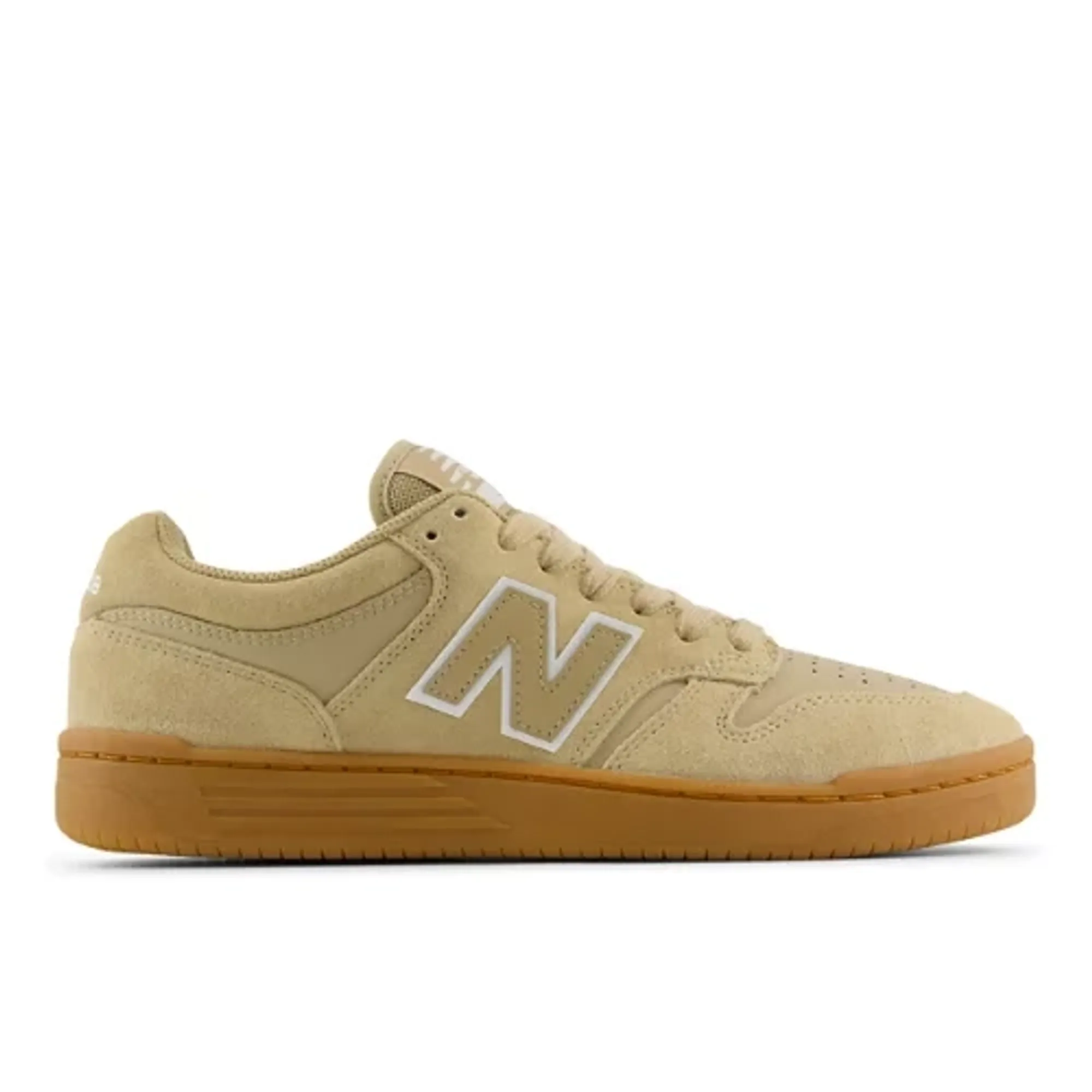 New Balance Unisex NB Numeric 480 in Beige/White Suede/Mesh