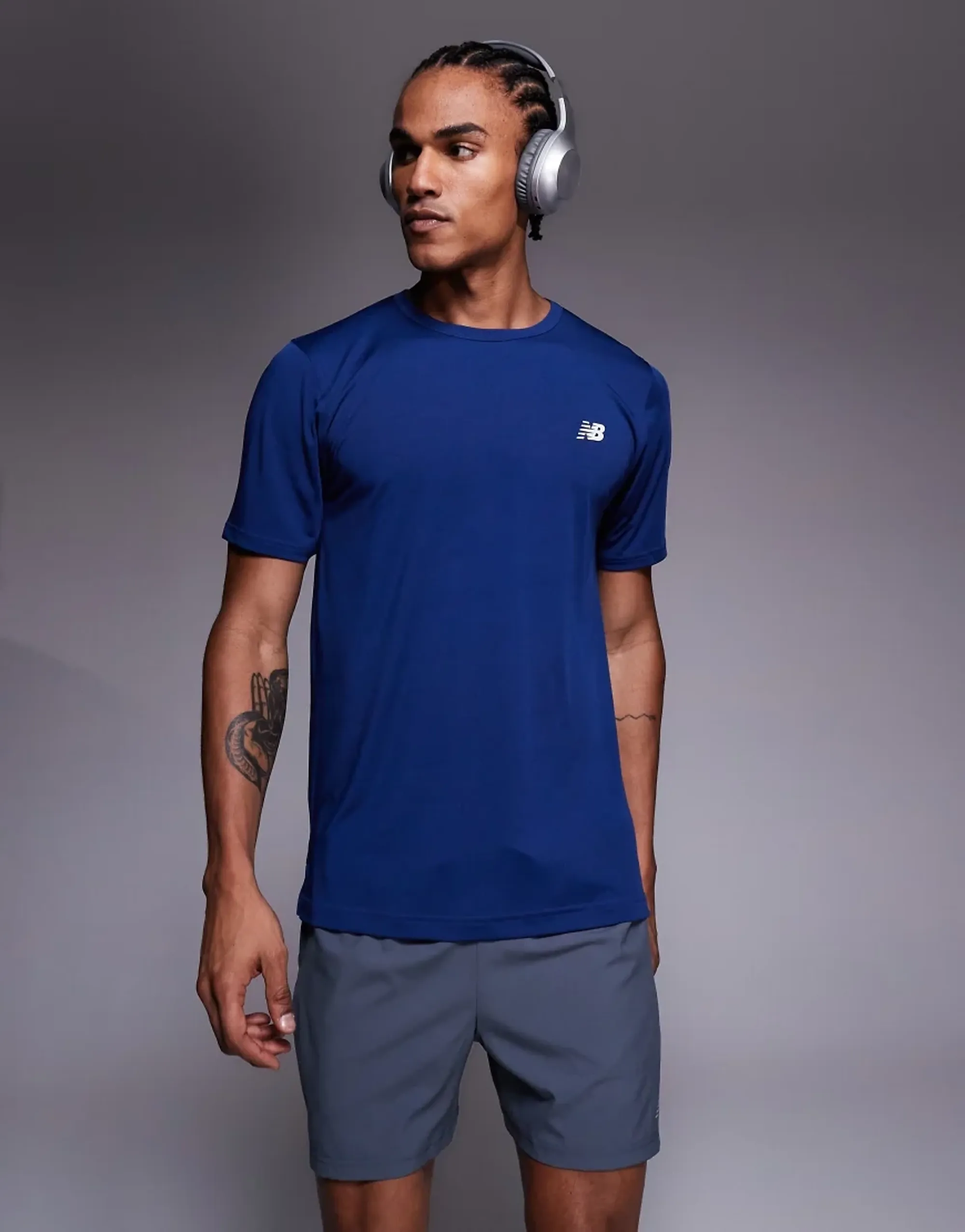 New Balance Sport Essentials Utility T-Shirt In Navy