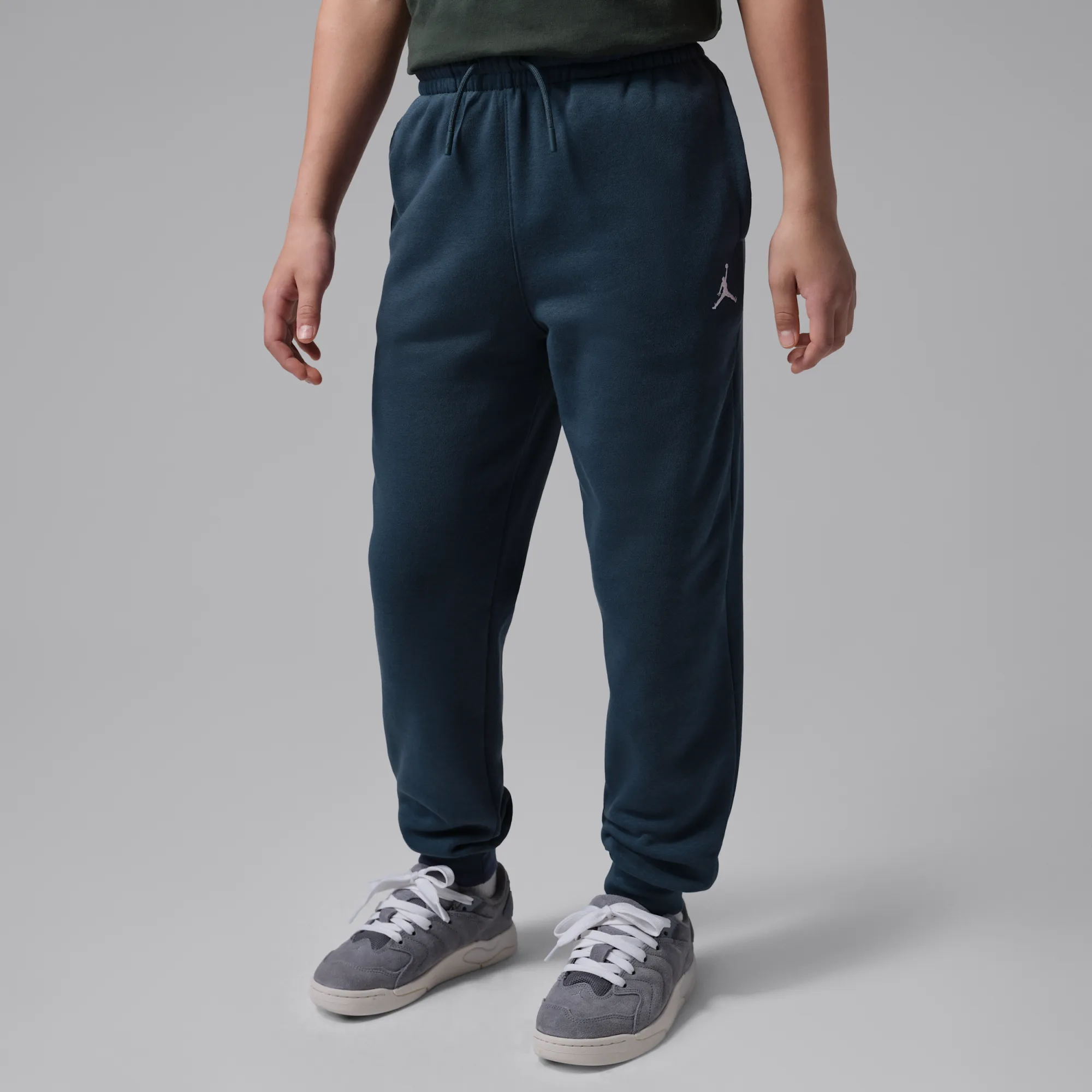 Nike Jordan Brooklyn Fleece Older Kids' Trousers - Blue - Fleece