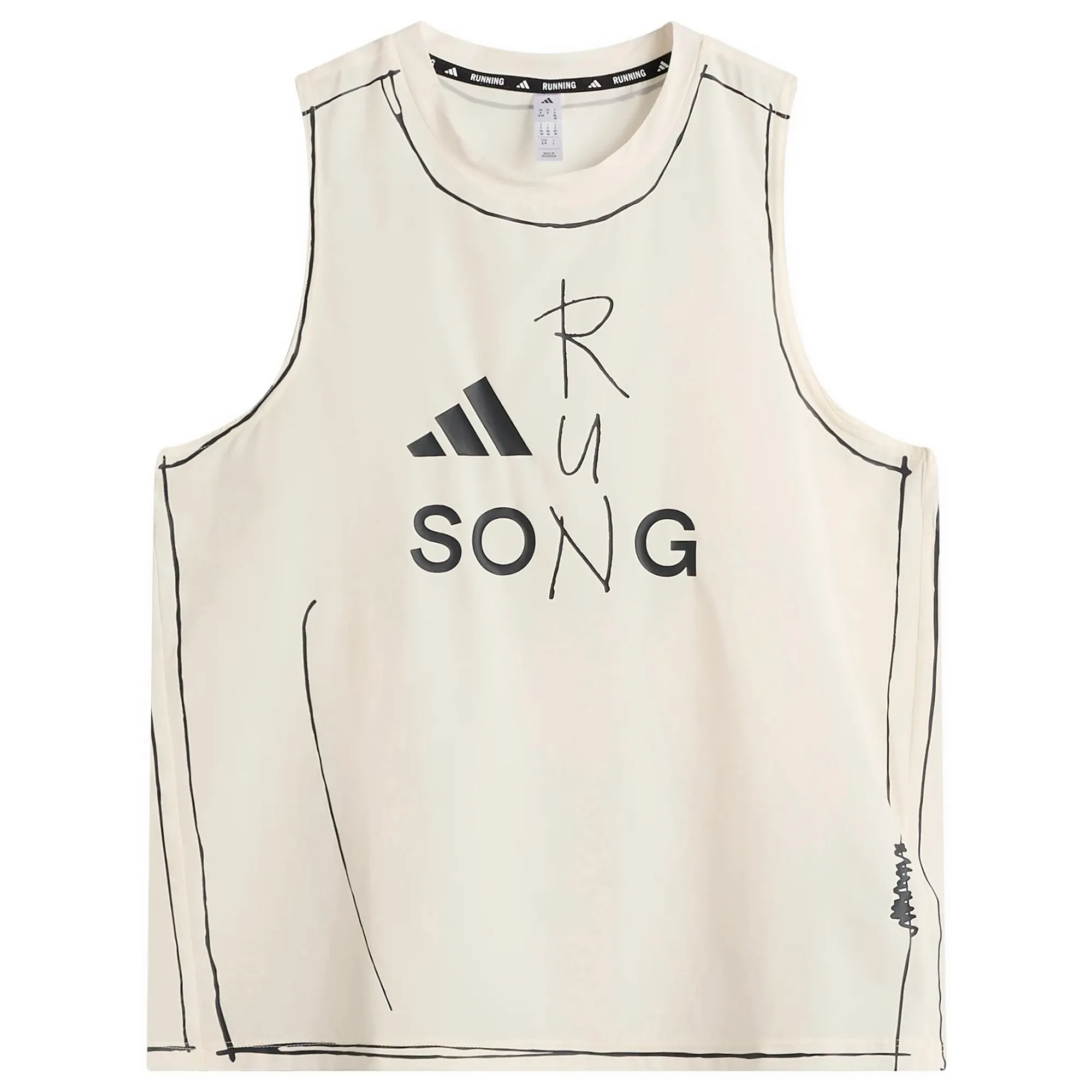 Adidas Women's x Song for the Mute Running Tank Chalk White