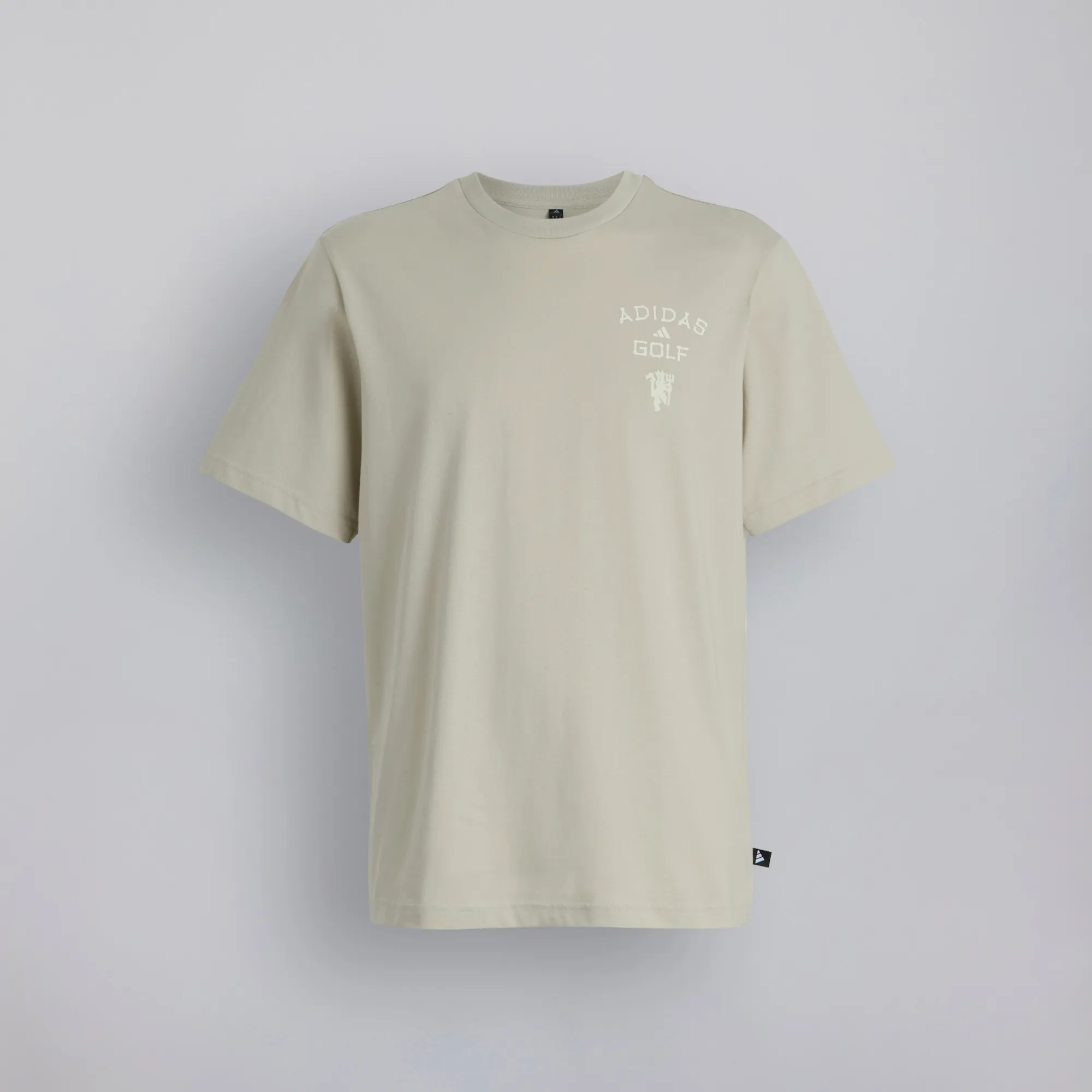 Manchester United x adidas Golf Chip in Paradise Graphic T-Shirt Beige