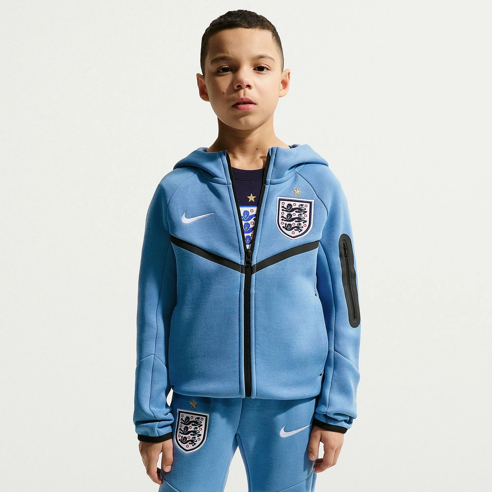 Nike England 2026 Kids Tech Fleece Hoodie