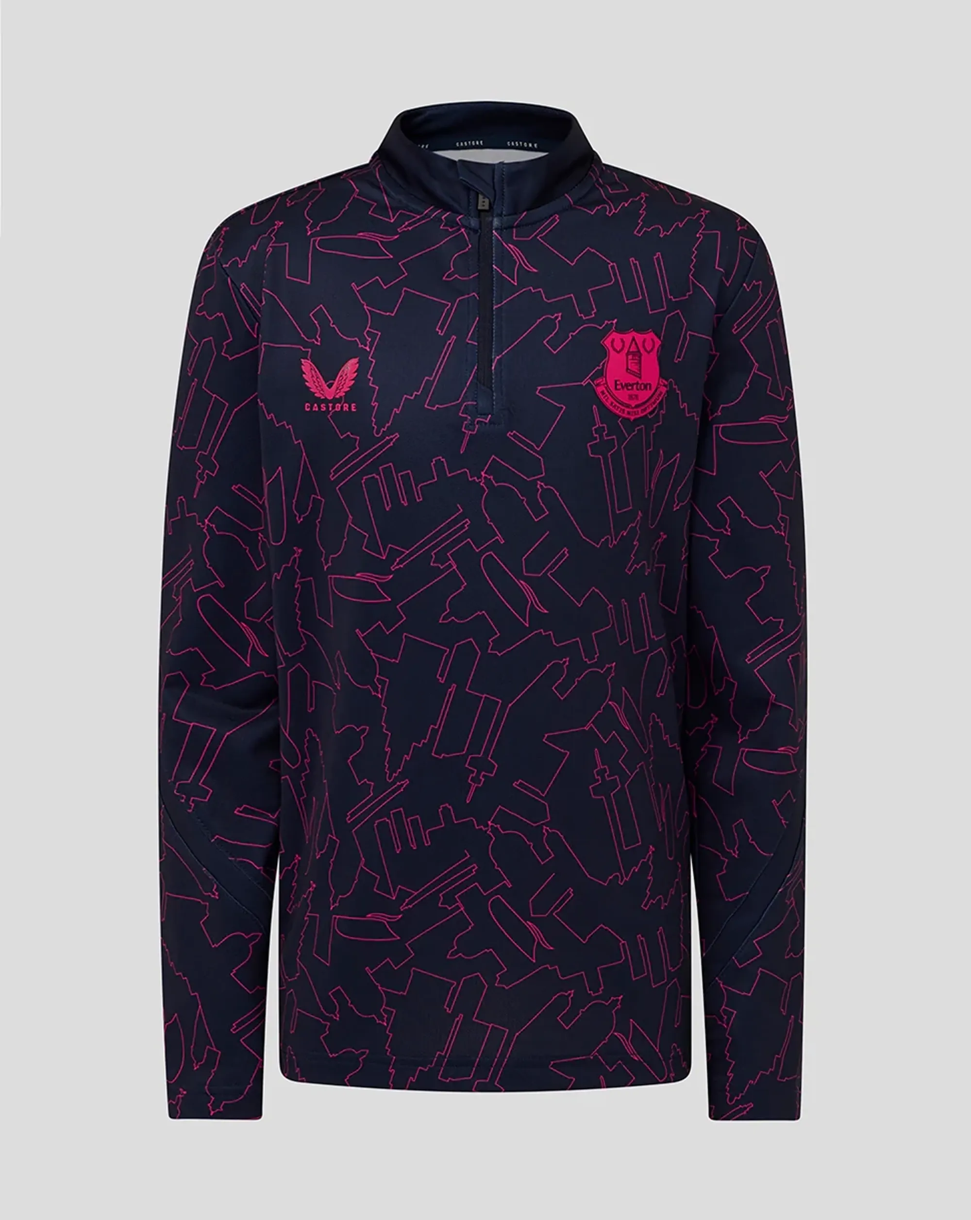 Castore Everton Fc 25/26 Juniors At Night Pre Match Midlayer