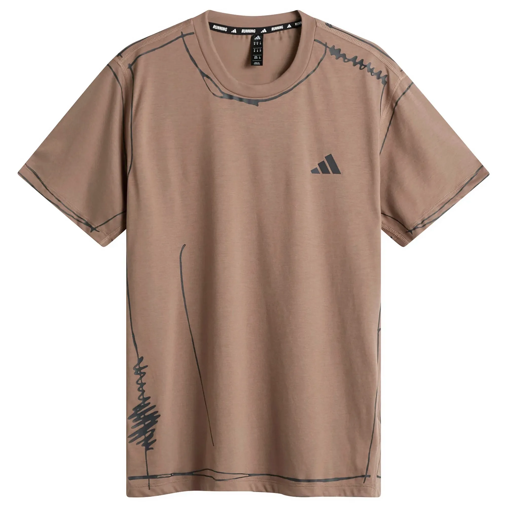 adidas x Song for the Mute Running T-Shirt Trace Brown