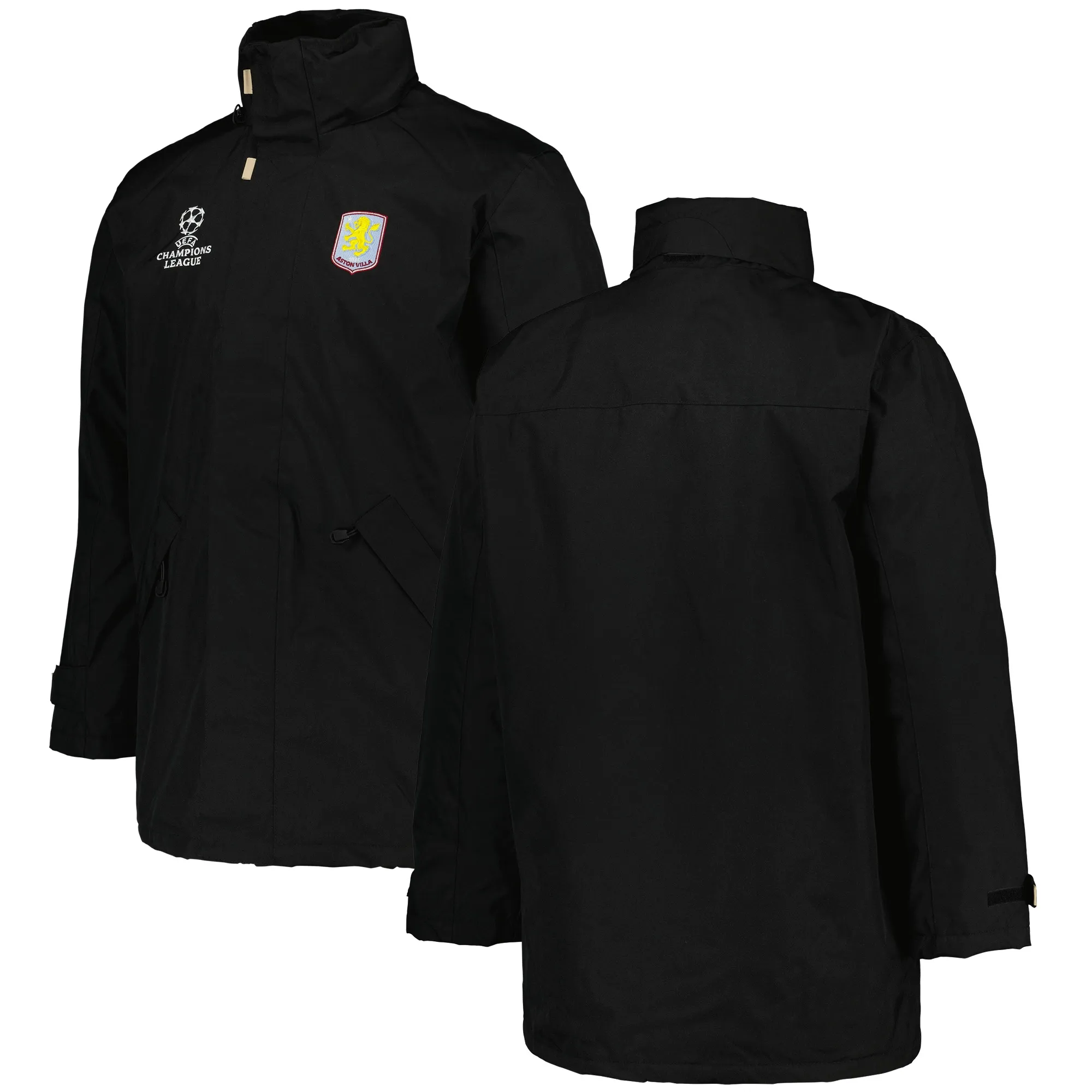 Aston Villa UEFA Champions League Parka - Black - Mens