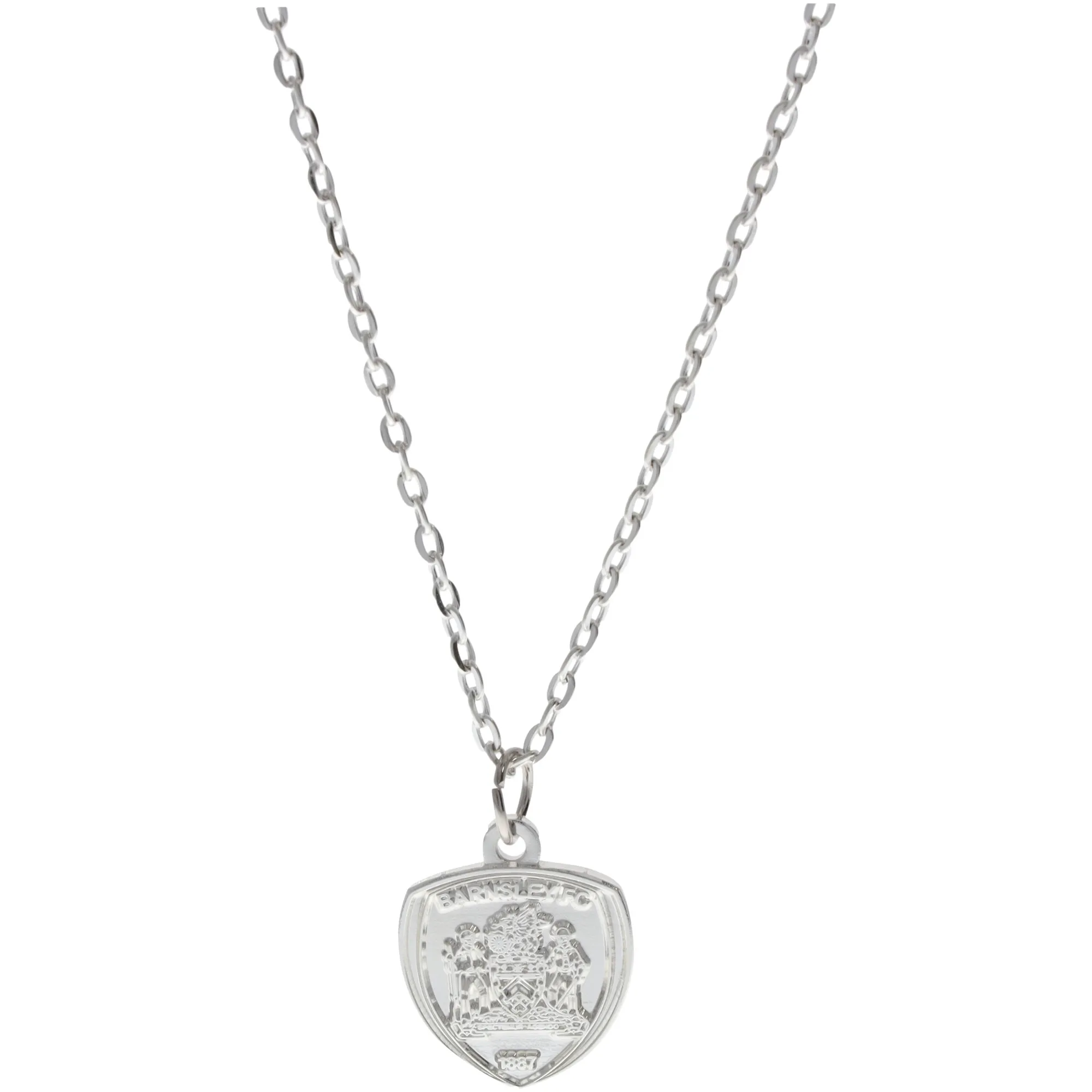 Barnsley Crest Pendant and Chain - Silver Plated