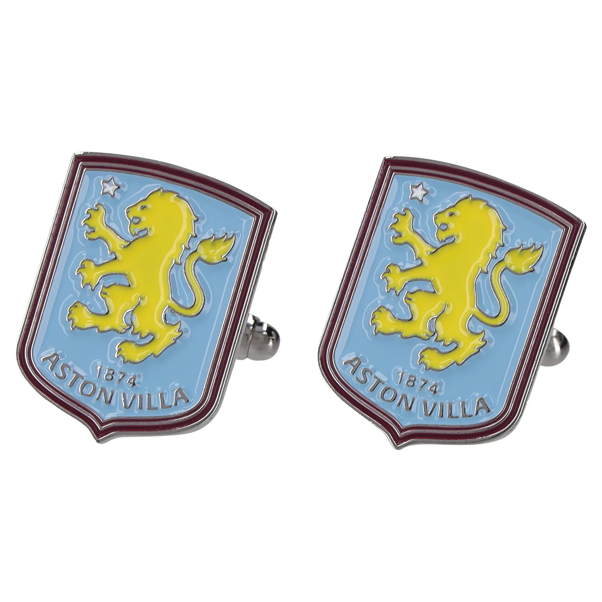 Aston Villa Crest Colour Cufflinks in Gift Box
