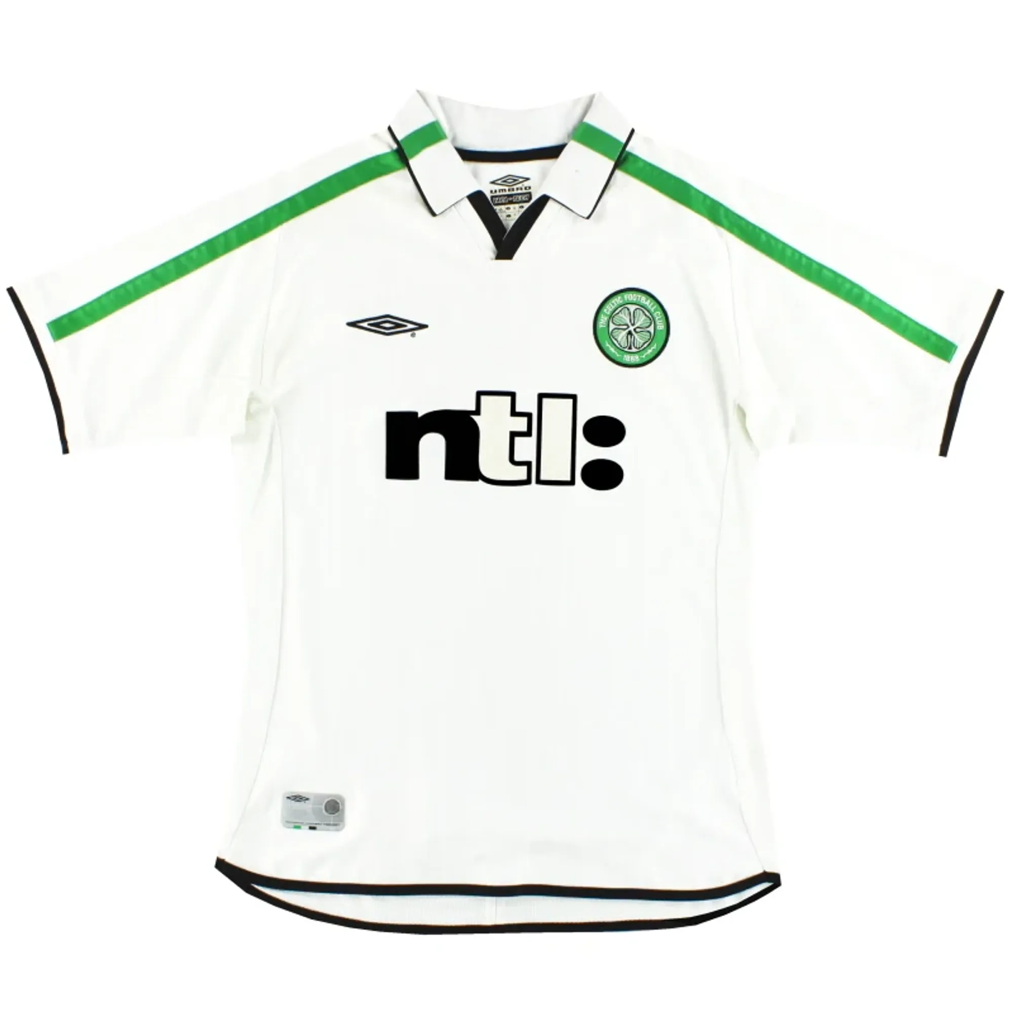 2001-02 Celtic Umbro Away Shirt XXL - Celtic / Excellent 