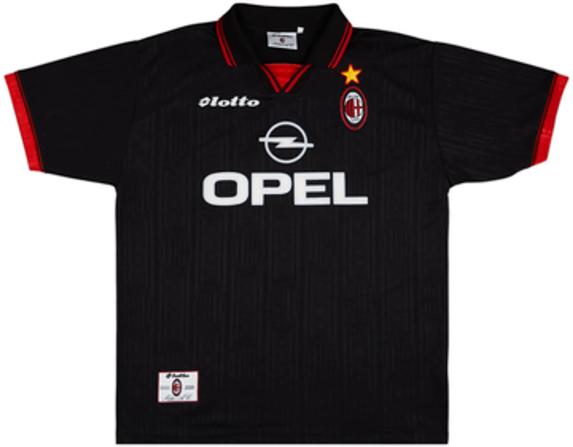 1996-97 AC Milan Third Shirt Weah #9 - 6/10 - (XL)