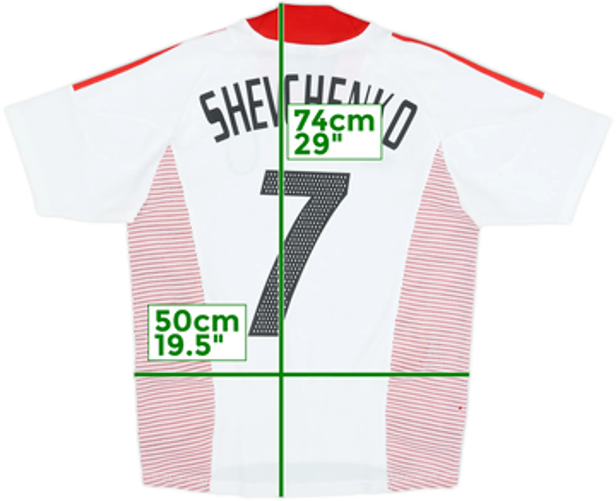 2002-03 AC Milan Away Shirt Shevchenko #7 - 6/10 - (S)