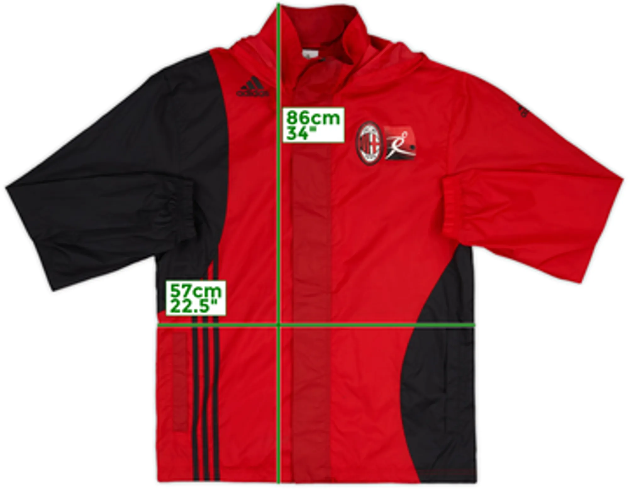 2010-11 AC Milan Scuola adidas Track Jacket - 8/10 - (M)