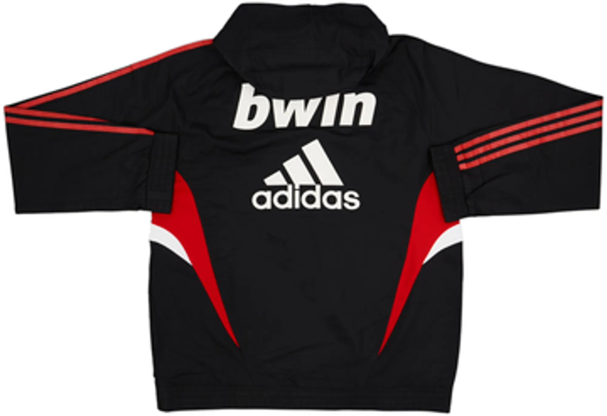 2008-09 AC Milan adidas 1/4 Zip Hooded Training Top - 8/10 - (L)