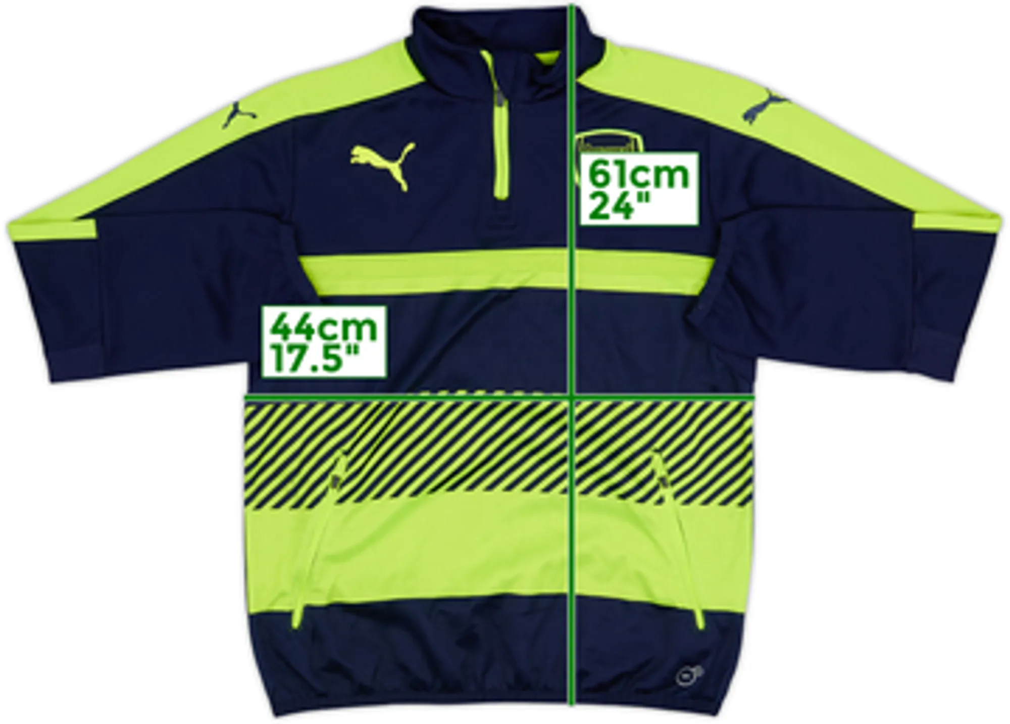 2016-17 Arsenal Puma 1/4 Zip Training Top - 6/10 - (L.Boys)