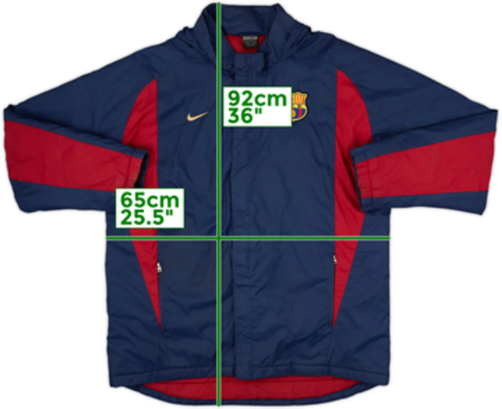 2002-03 Barcelona Nike Padded Bench Coat - 8/10 - (M)
