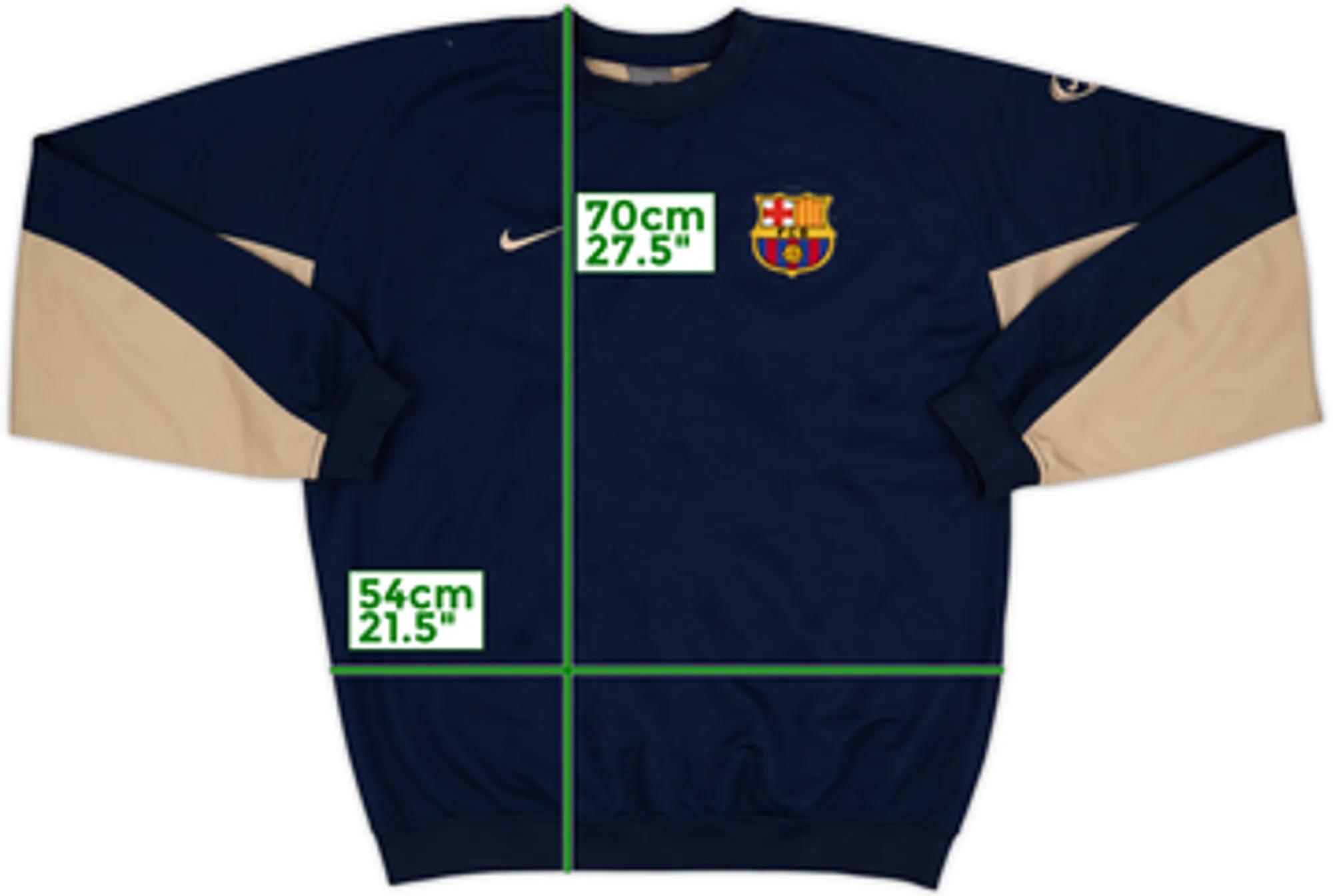 2003-04 Barcelona Nike Sweat Top - 7/10 - (L)