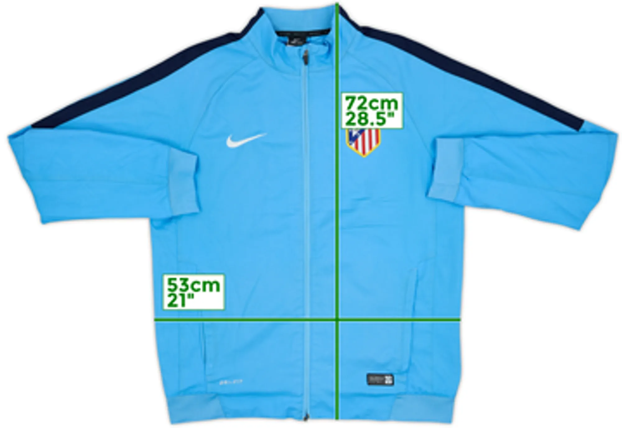 2014-15 Atletico Madrid Nike Track Jacket - 7/10 - (M)