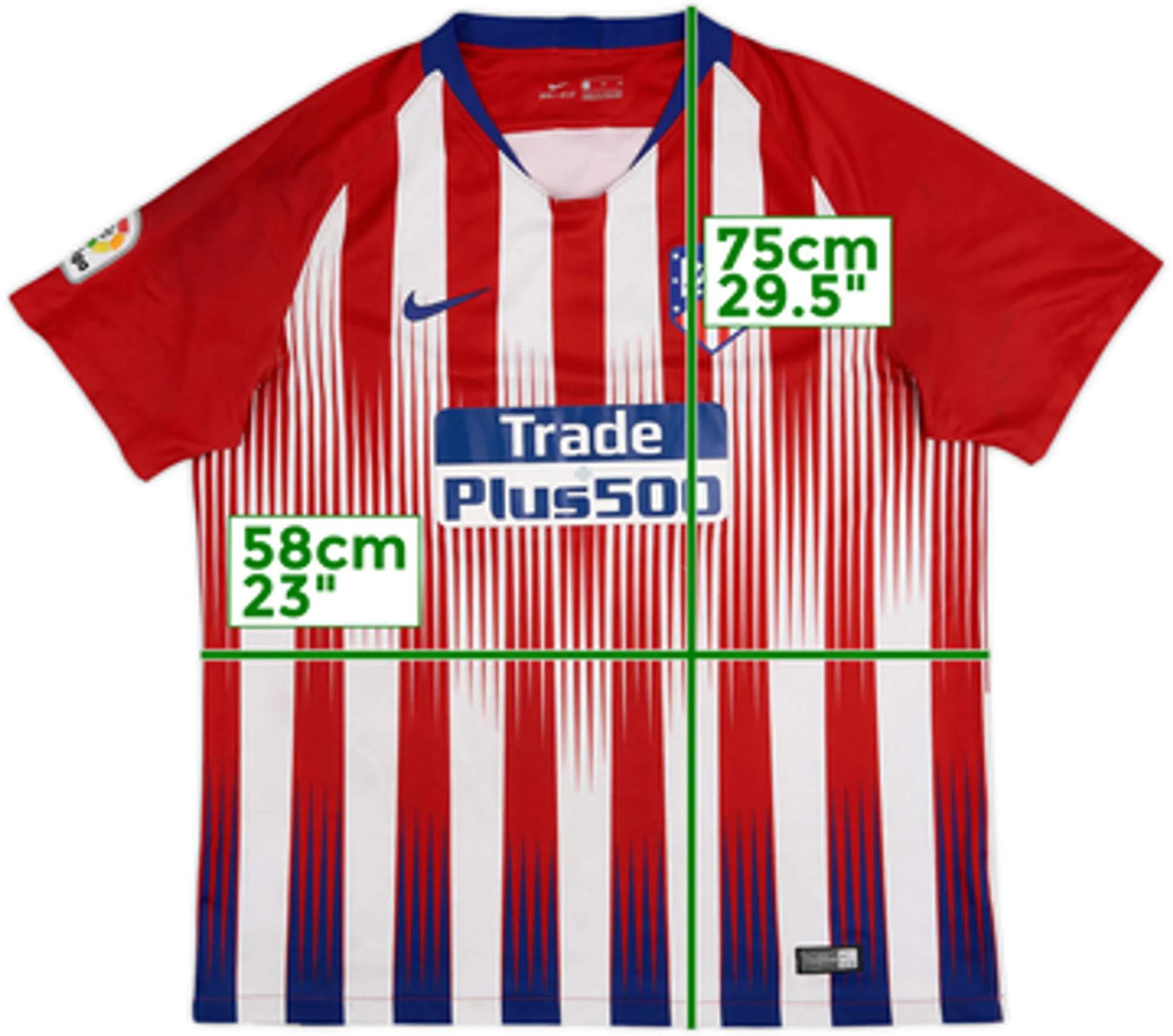 2018-19 Atletico Madrid Home Shirt - 4/10 - (XL)