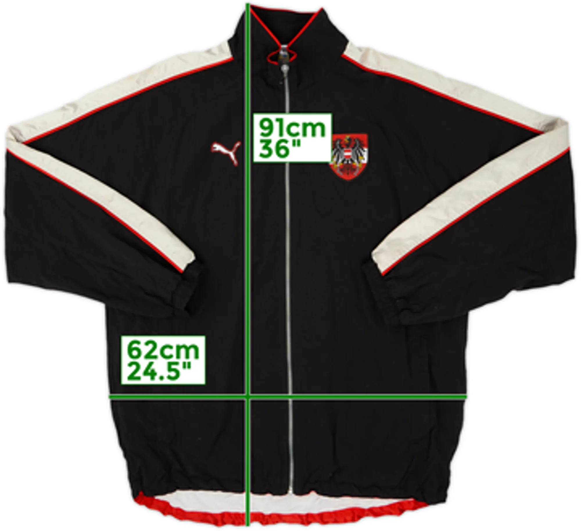 1998-00 Austria Puma Track Jacket - 6/10 - (XXL)